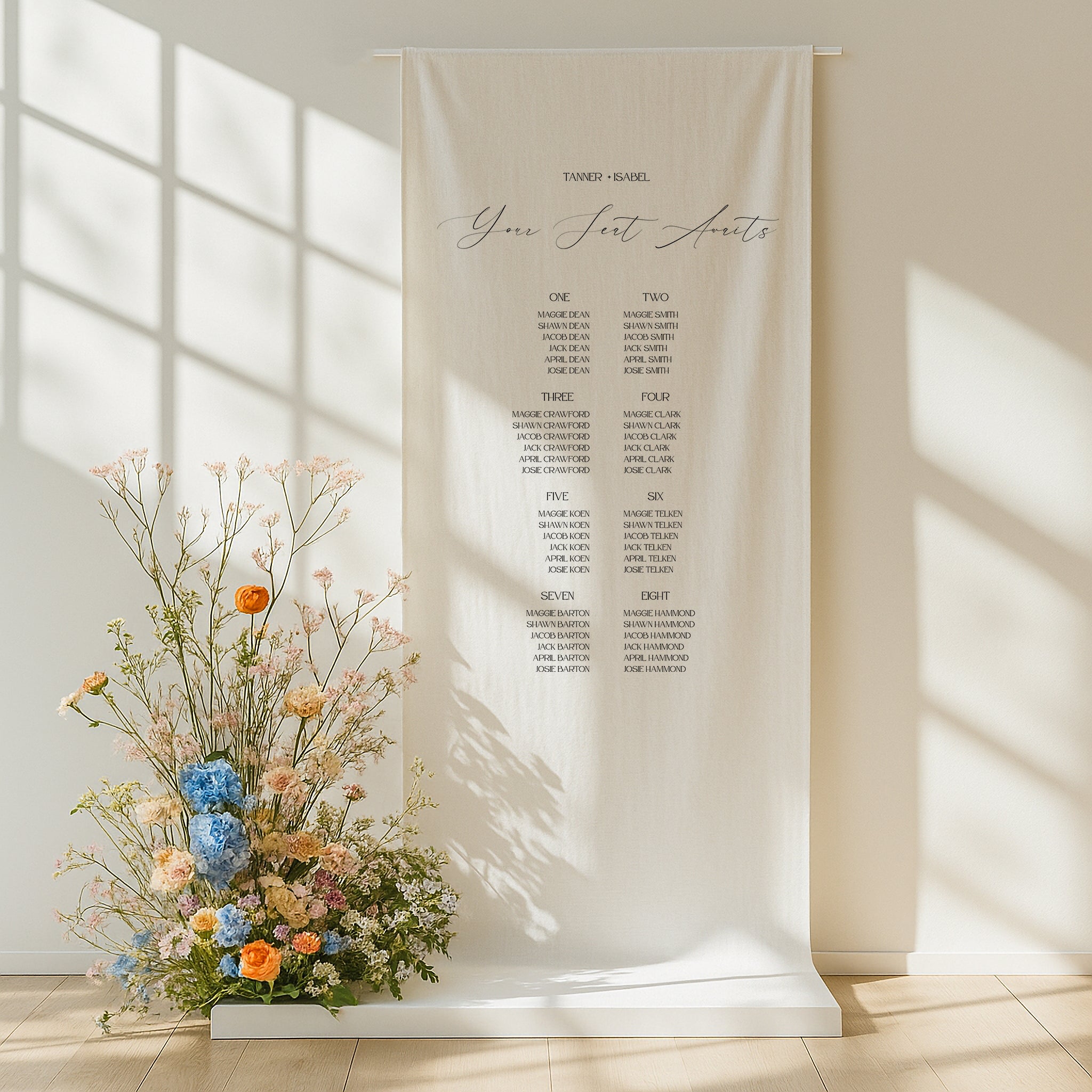 Flavinda Linen Seating Chart