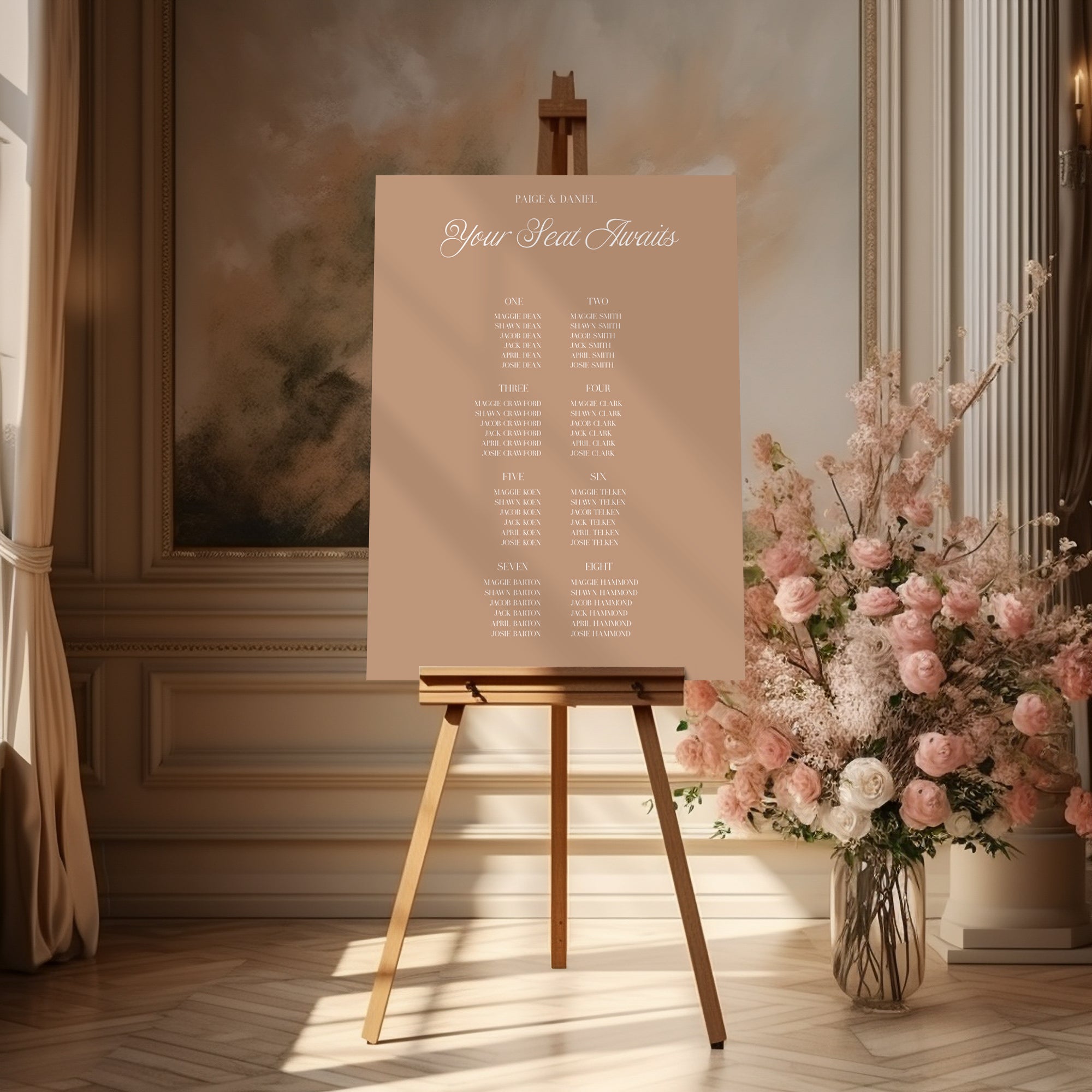 Vallgre Acrylic Seating Chart