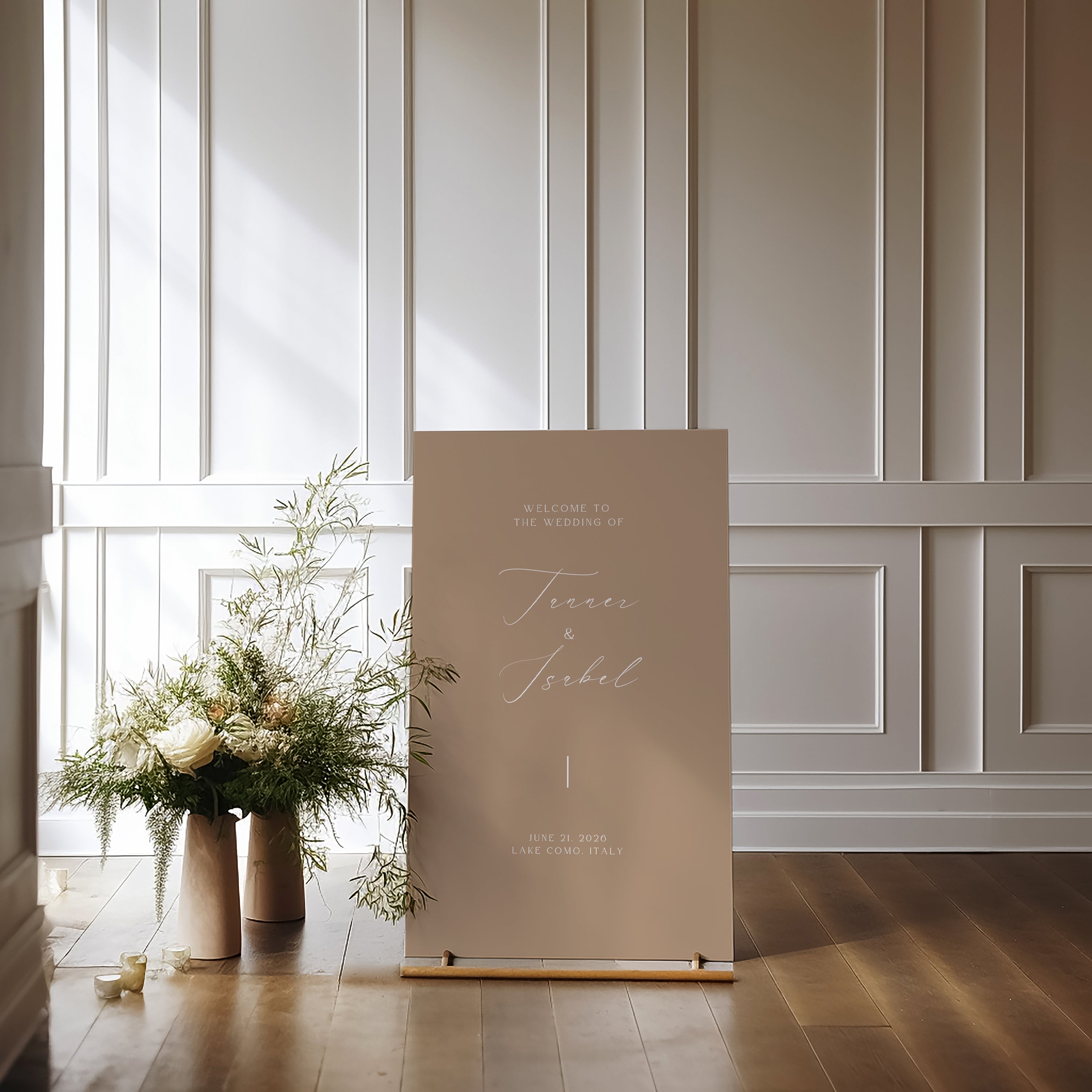 Flavinda Acrylic Welcome Sign