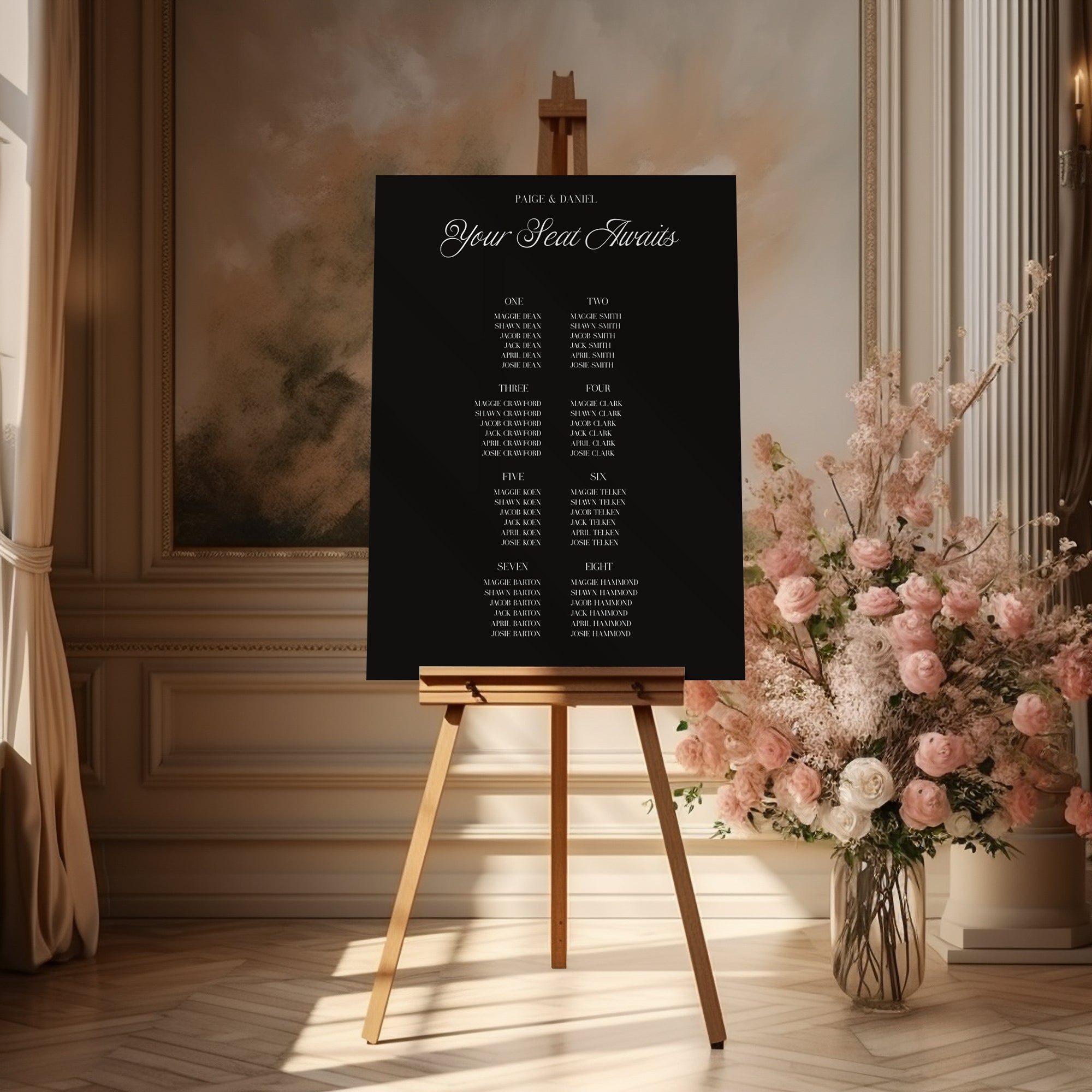 Vallgre Acrylic Seating Chart