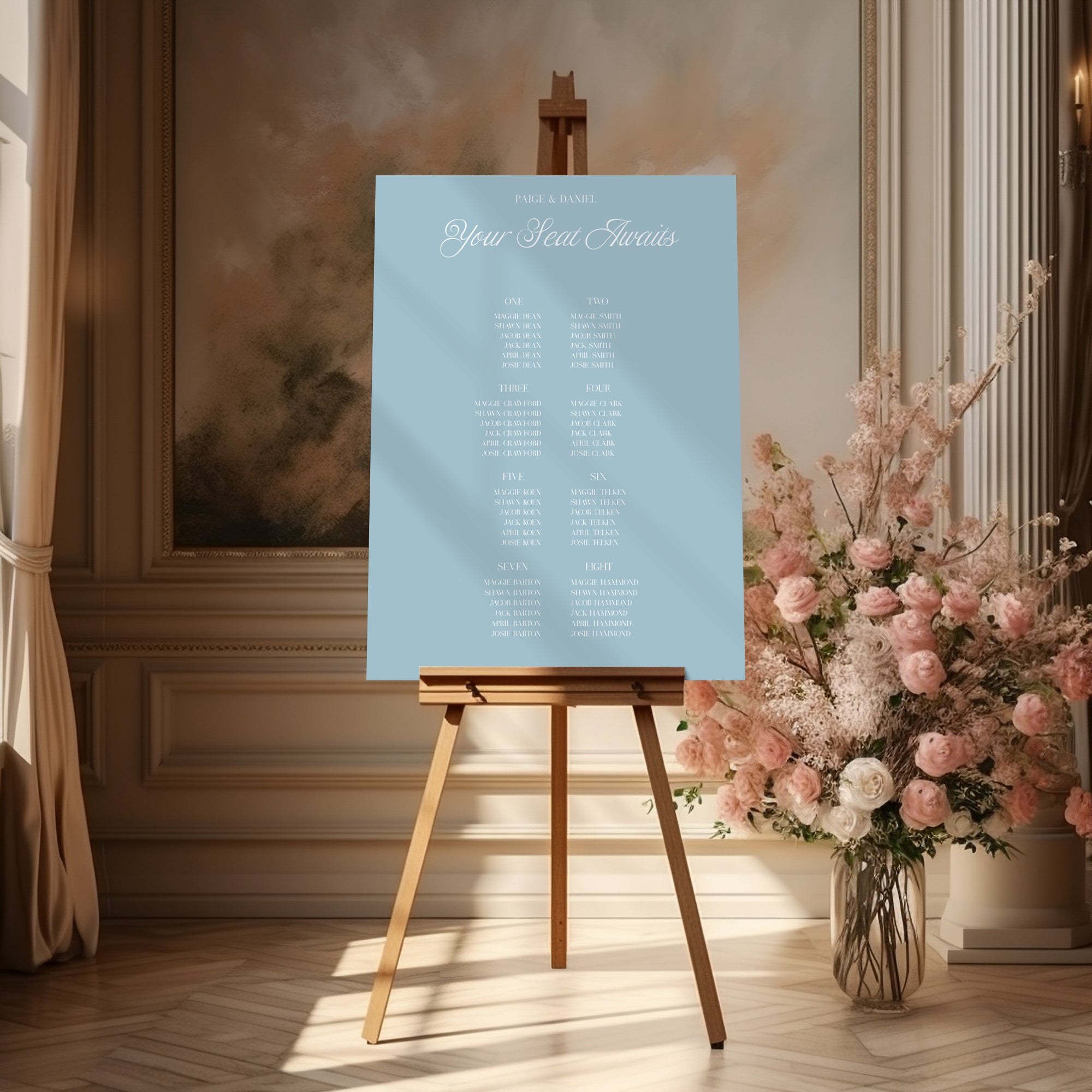 Vallgre Acrylic Seating Chart