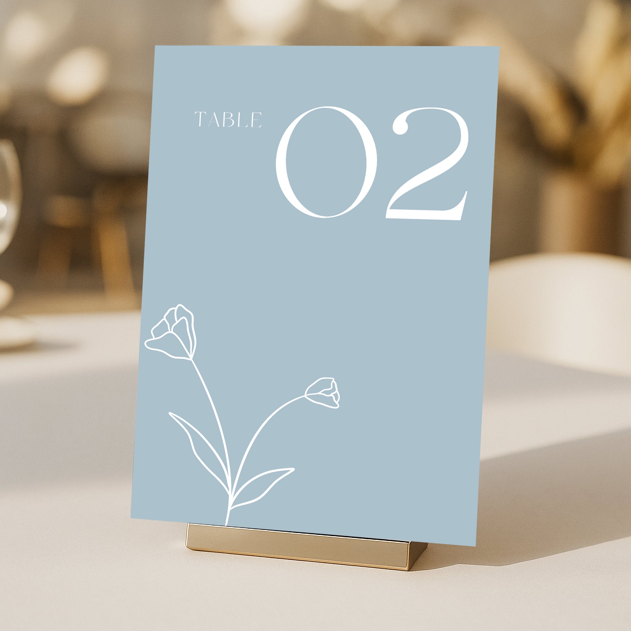 Cigatte Acrylic Table Number