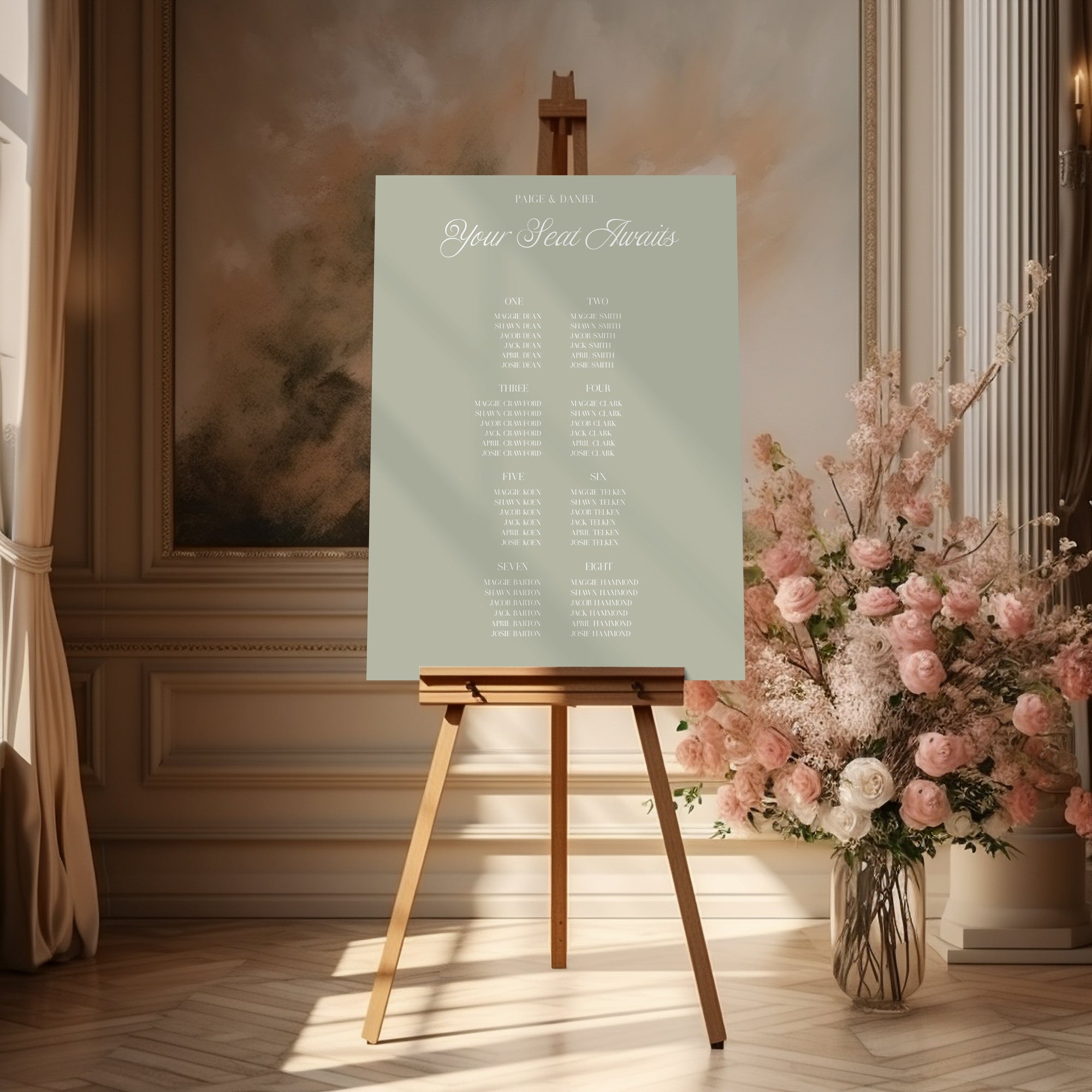 Vallgre Acrylic Seating Chart