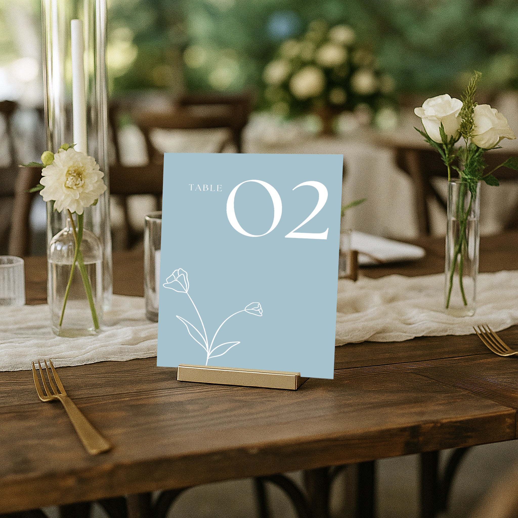 The Seasons Acrylic Table Numbers