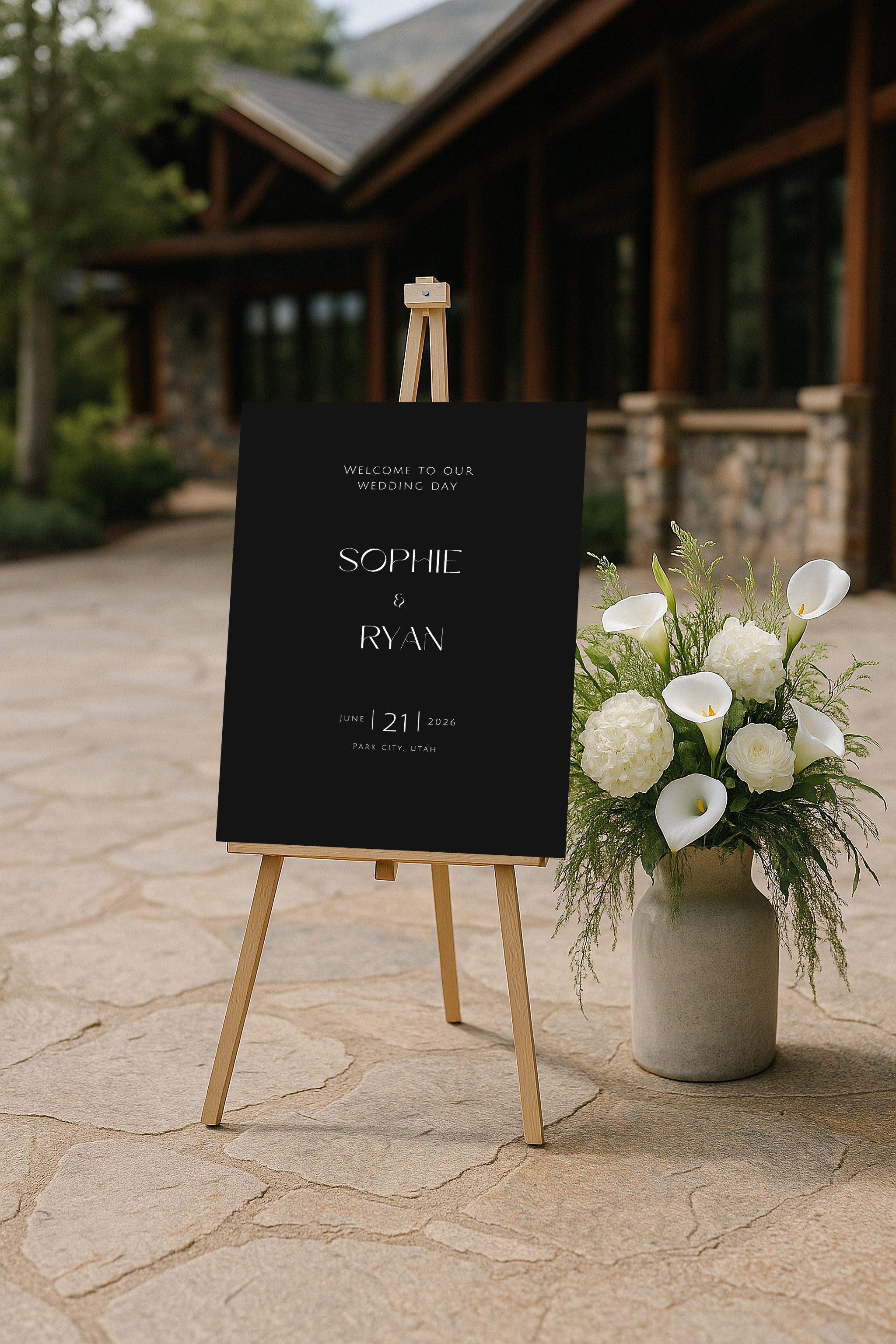 Metonia Acrylic Welcome Sign