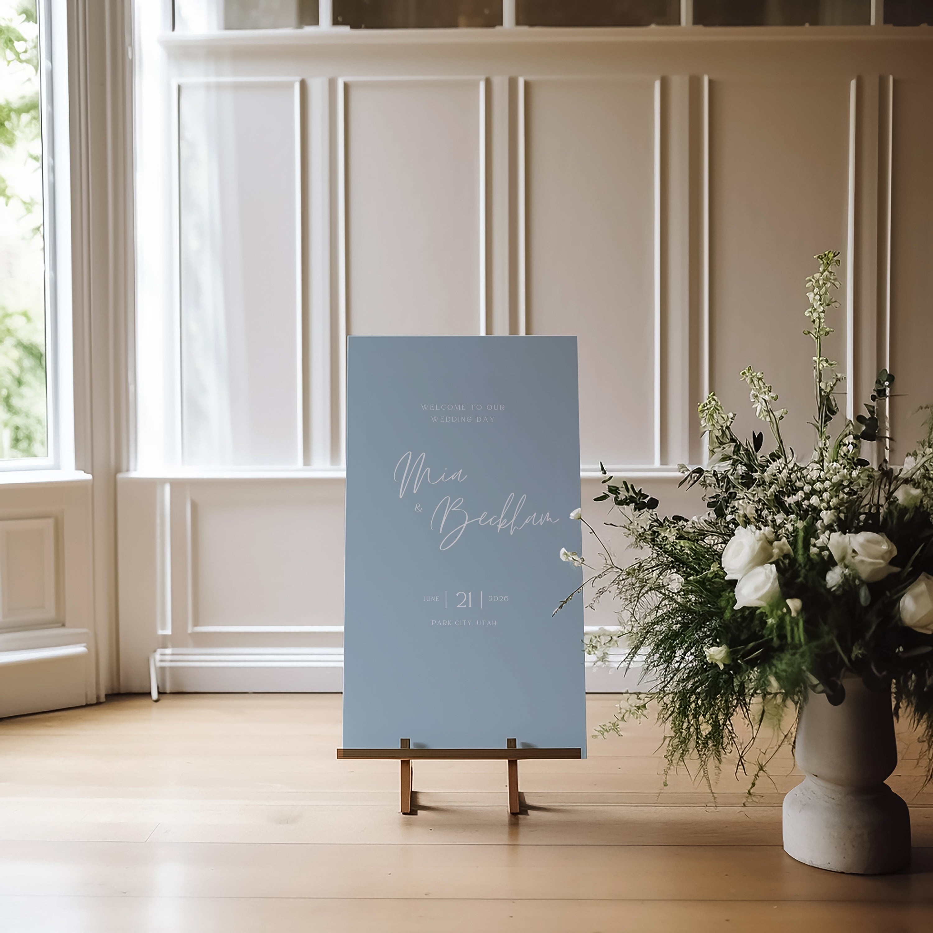 Emitha Acrylic Welcome Sign