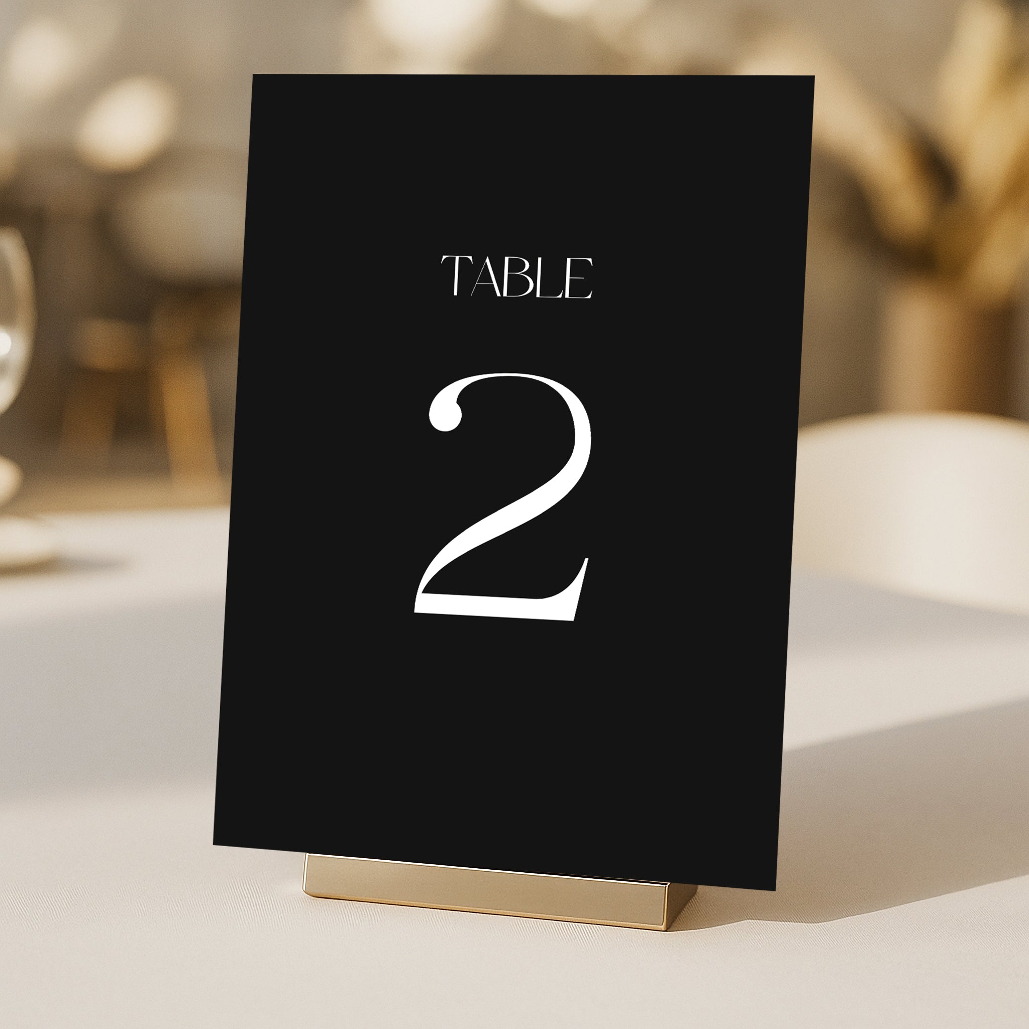 Cigatte Acrylic Table Number