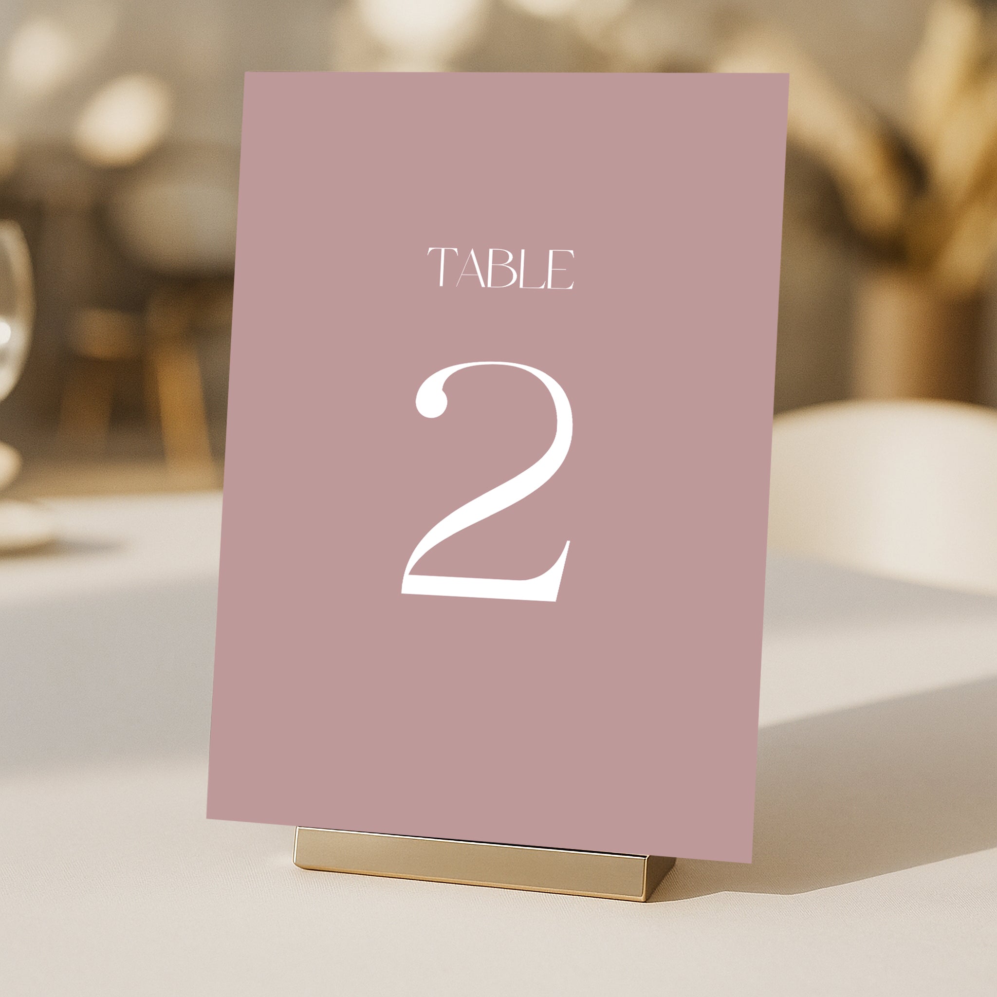 Cigatte Acrylic Table Number