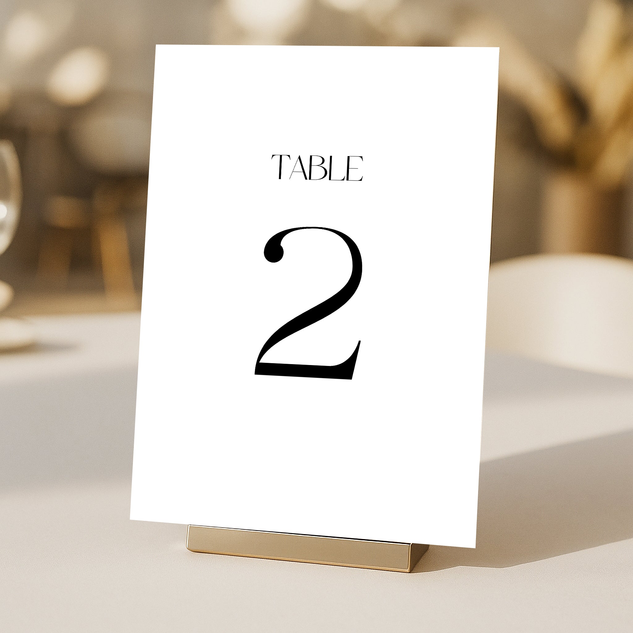 Cigatte Acrylic Table Numbers