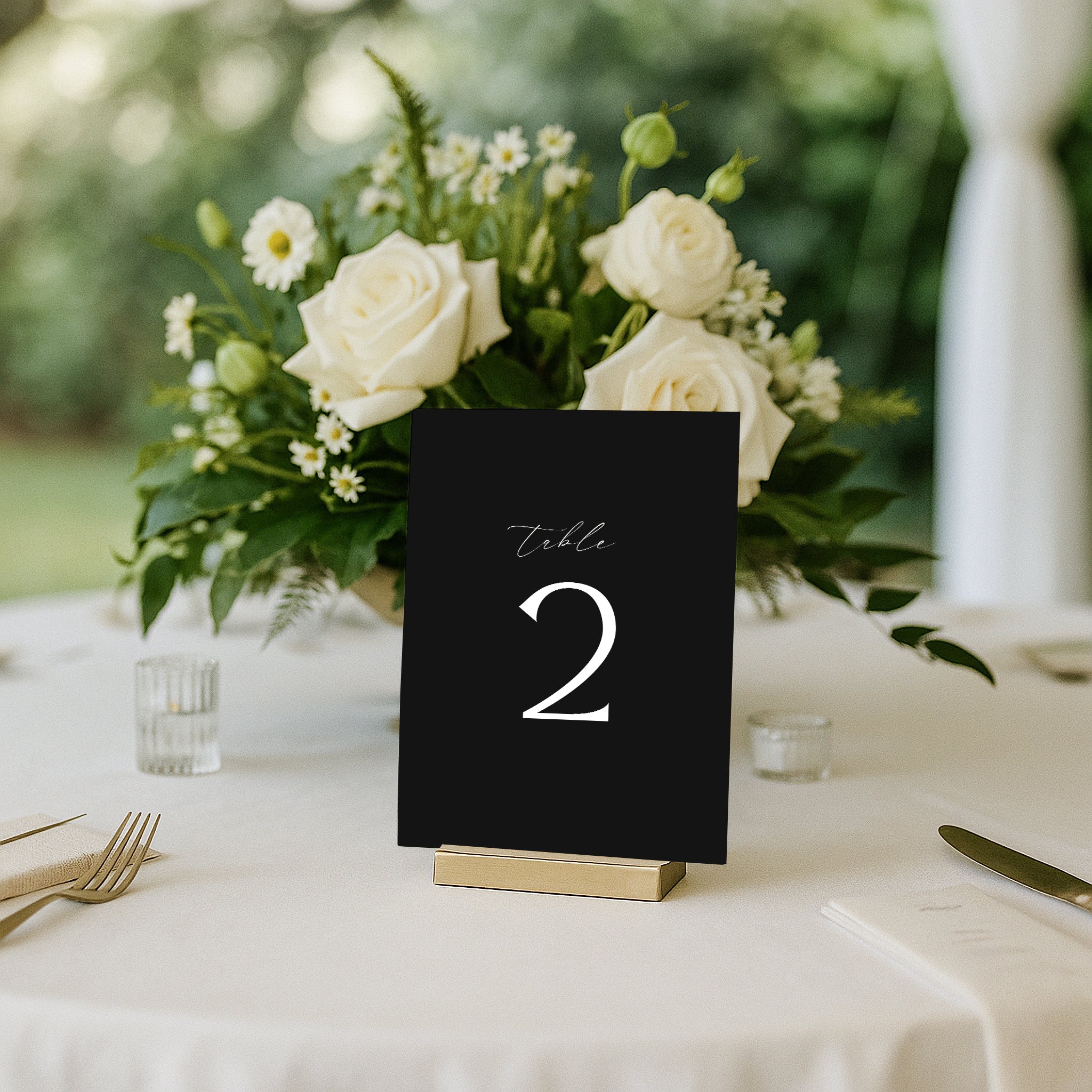 Flavinda Acrylic Table Numbers