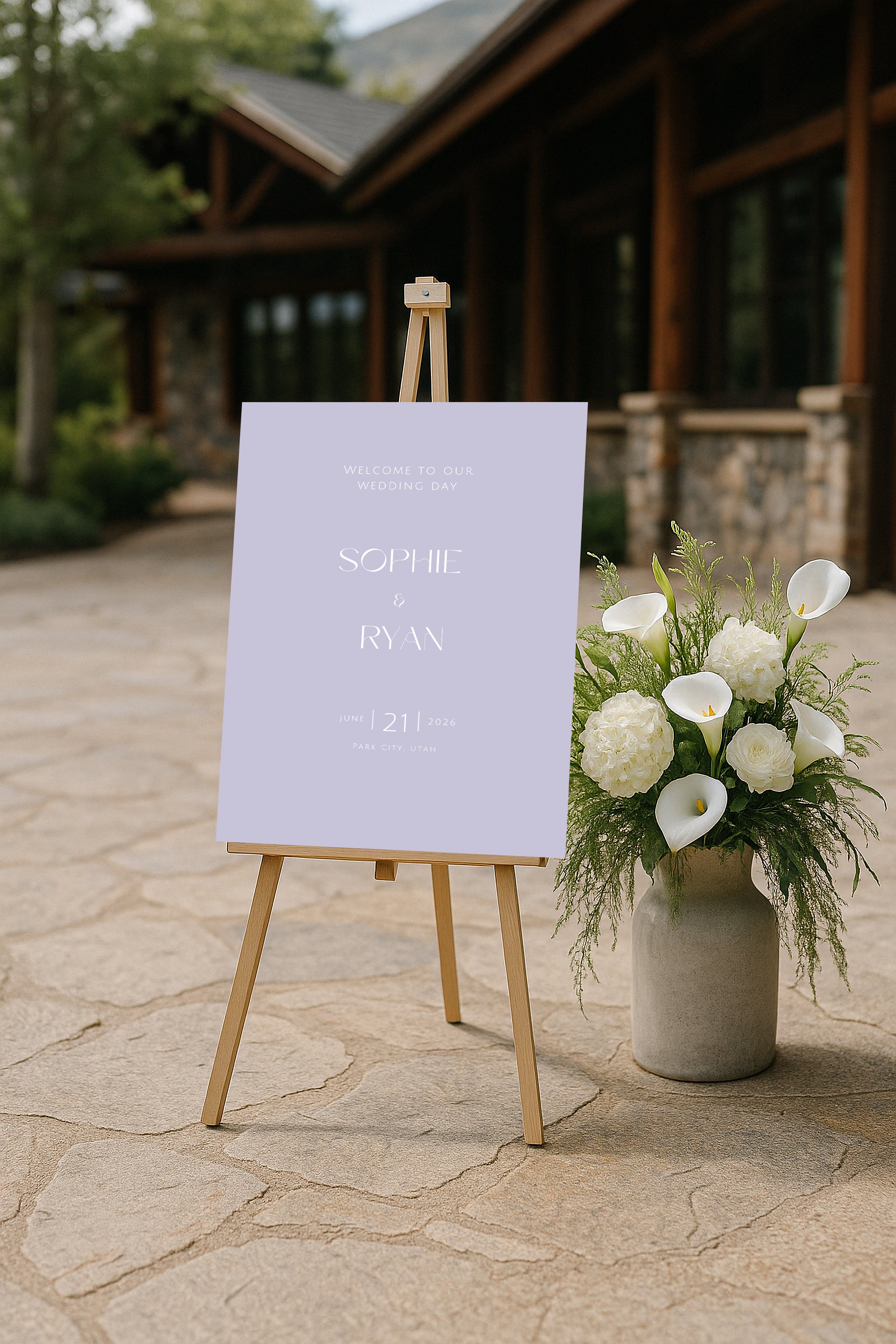 Metonia Acrylic Welcome Sign