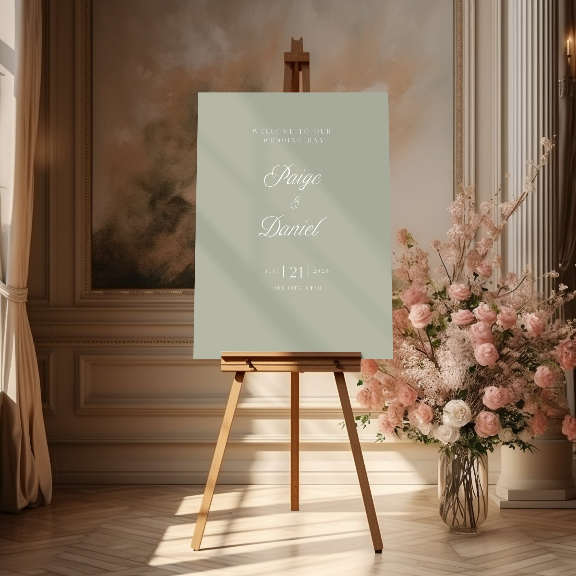 Vallgre Acrylic Welcome Sign