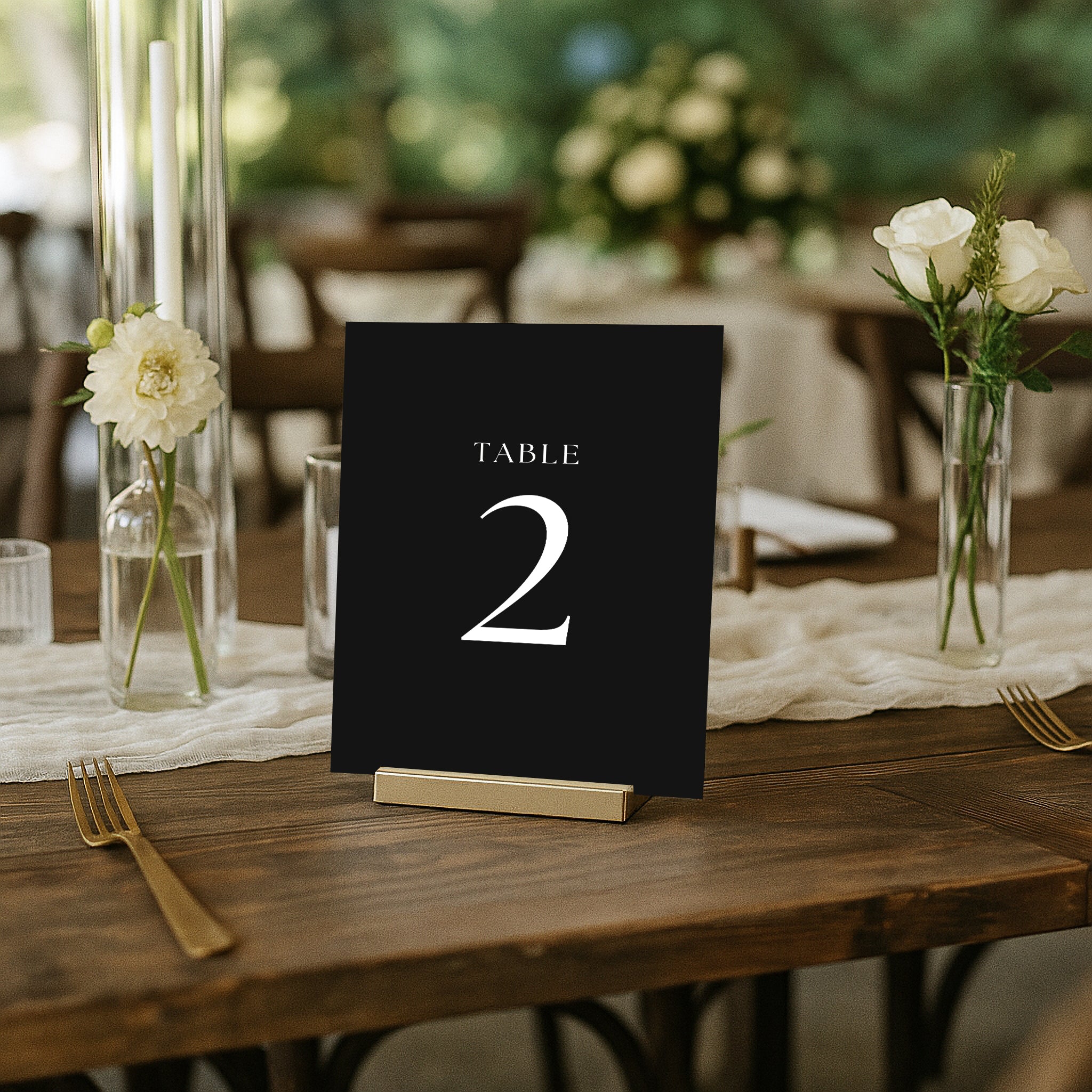 The Seasons Acrylic Table Numbers