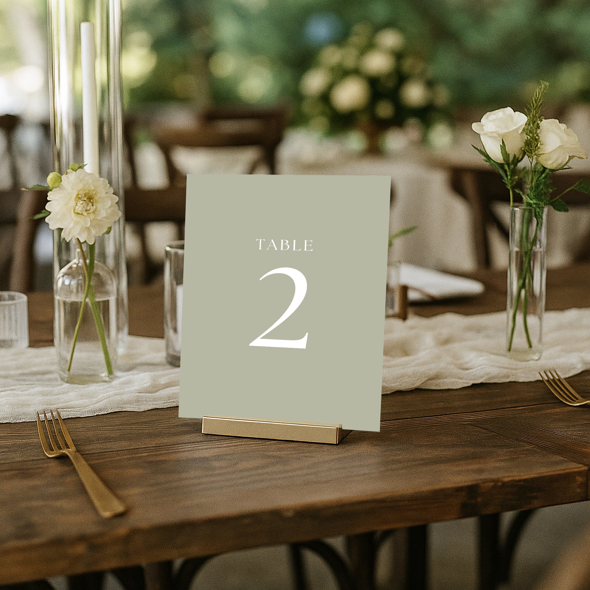 The Seasons Acrylic Table Numbers