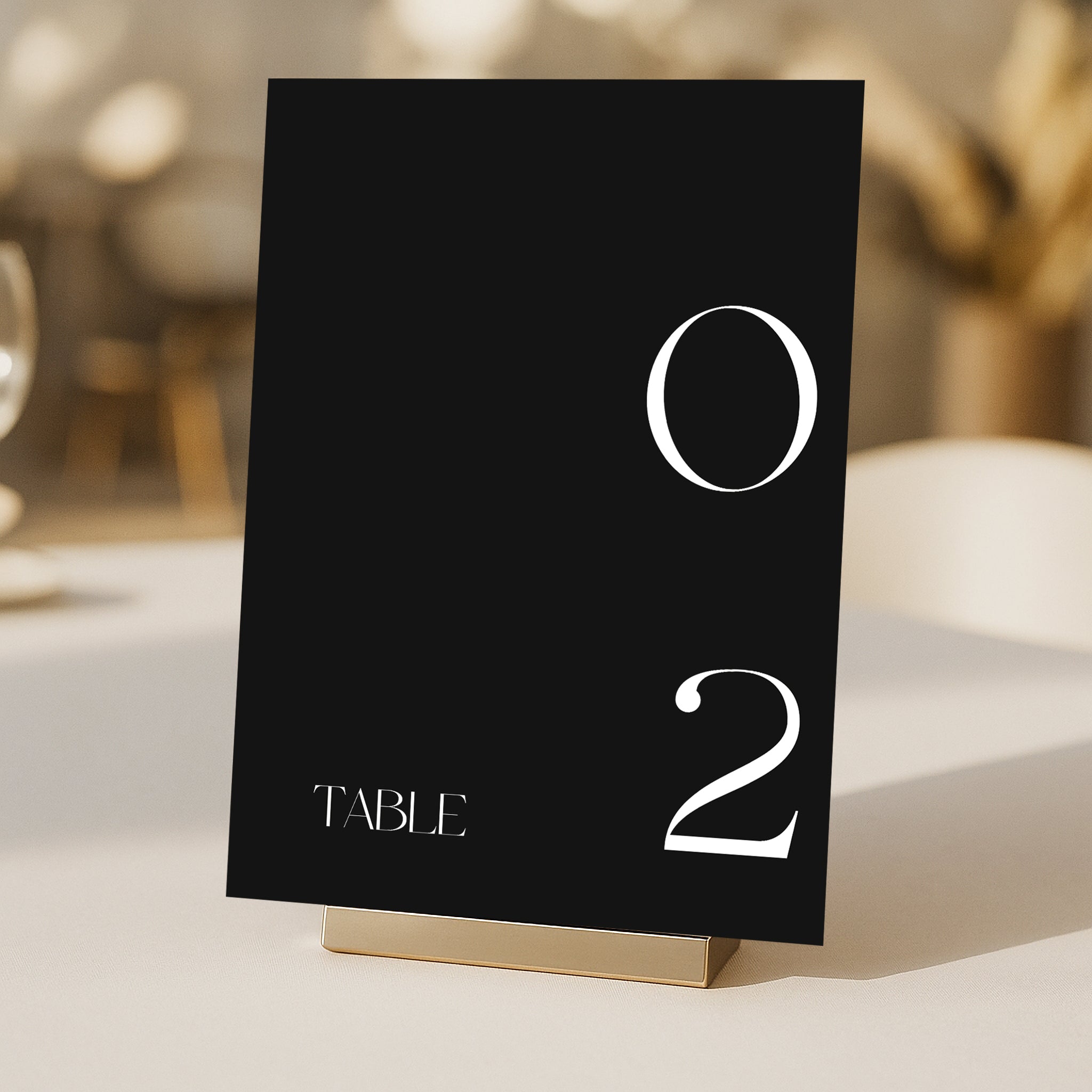 Cigatte Acrylic Table Number