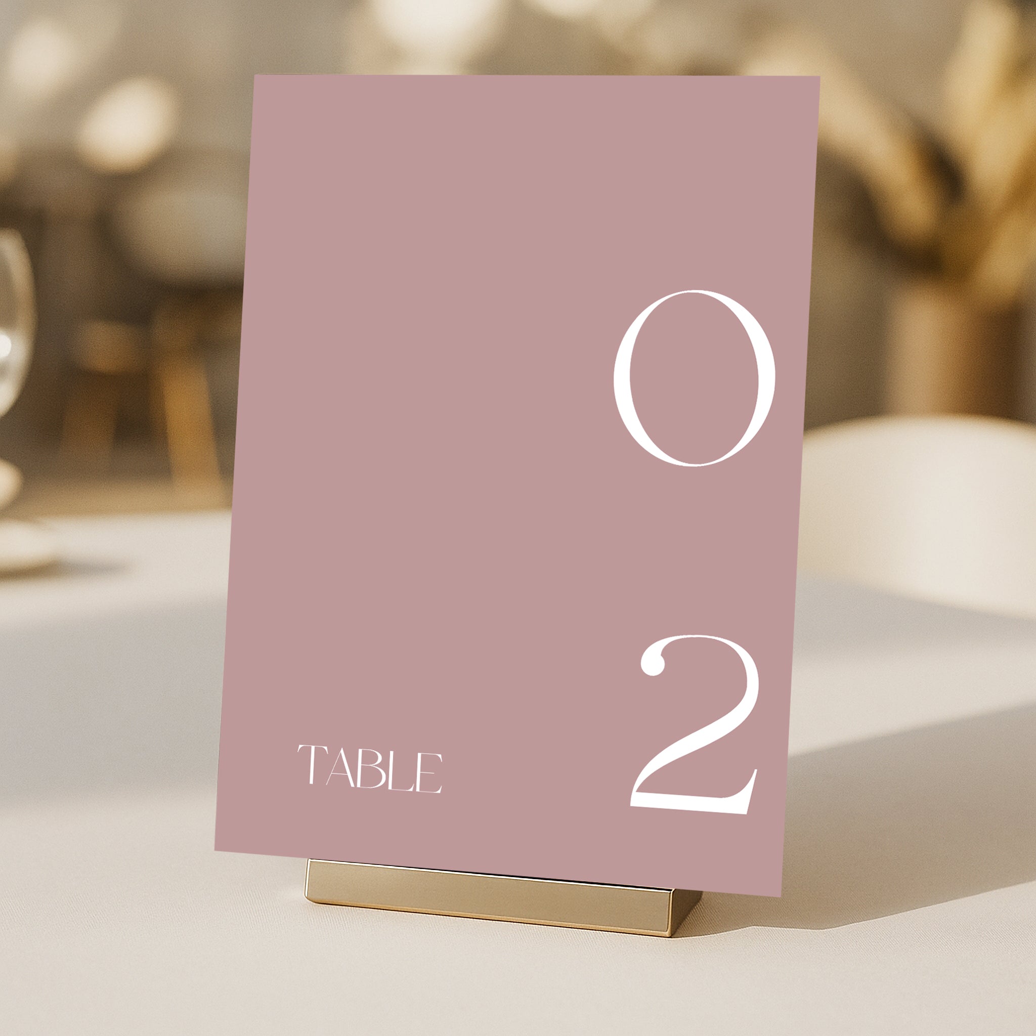 Cigatte Acrylic Table Number