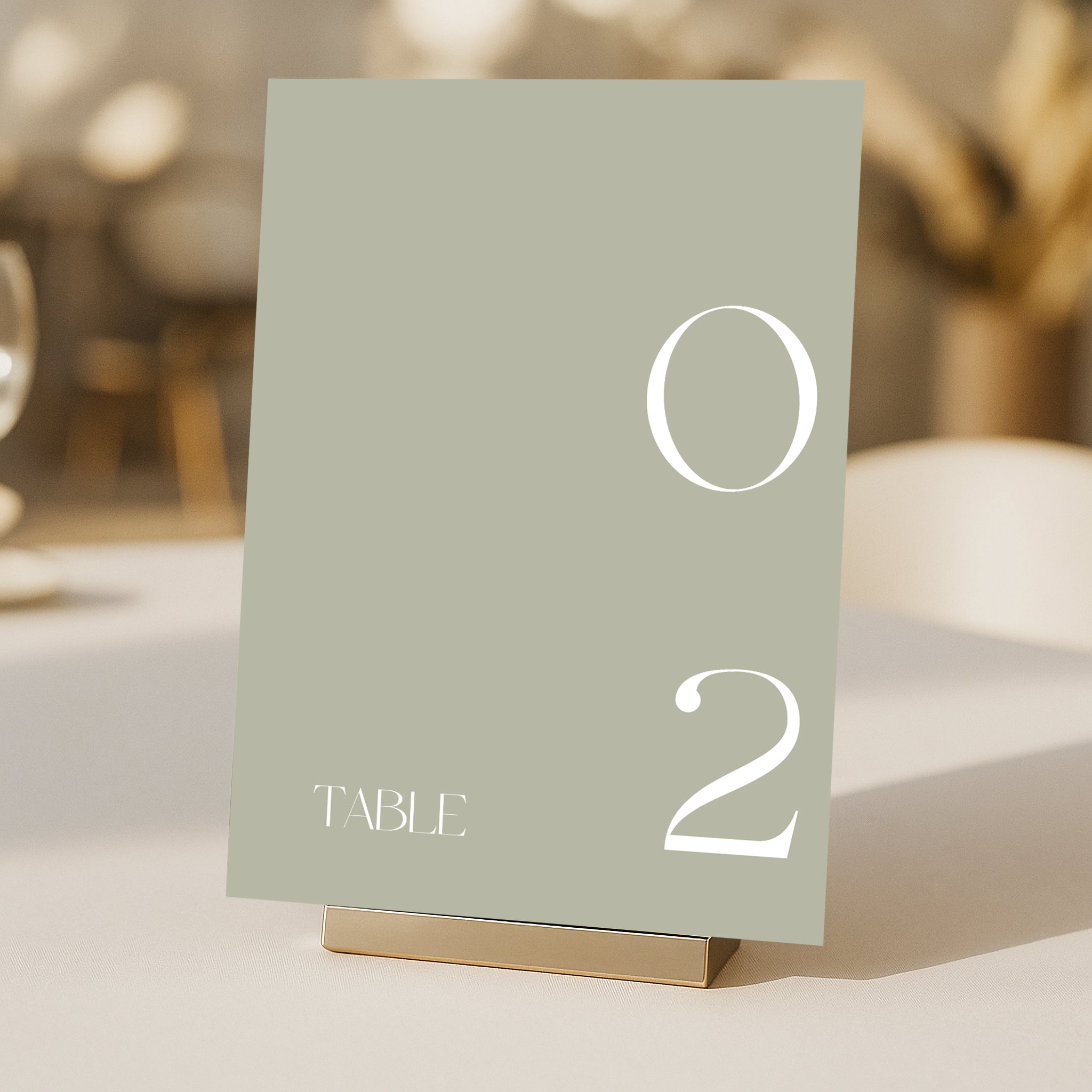Cigatte Acrylic Table Number
