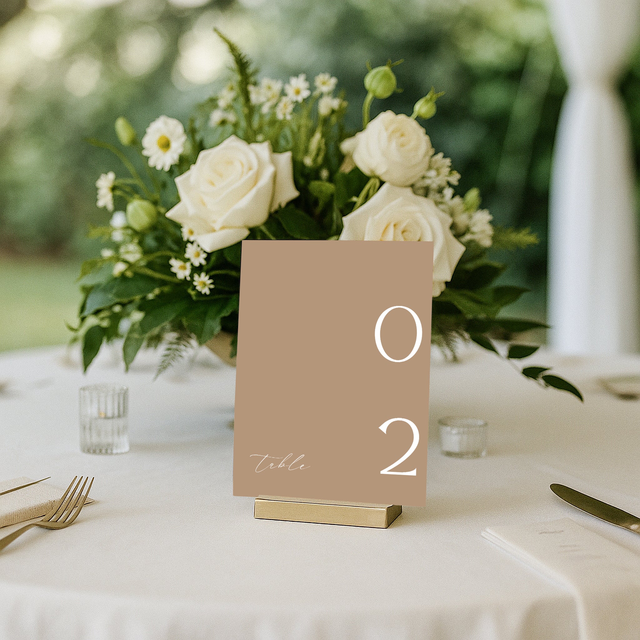 Flavinda Acrylic Table Numbers