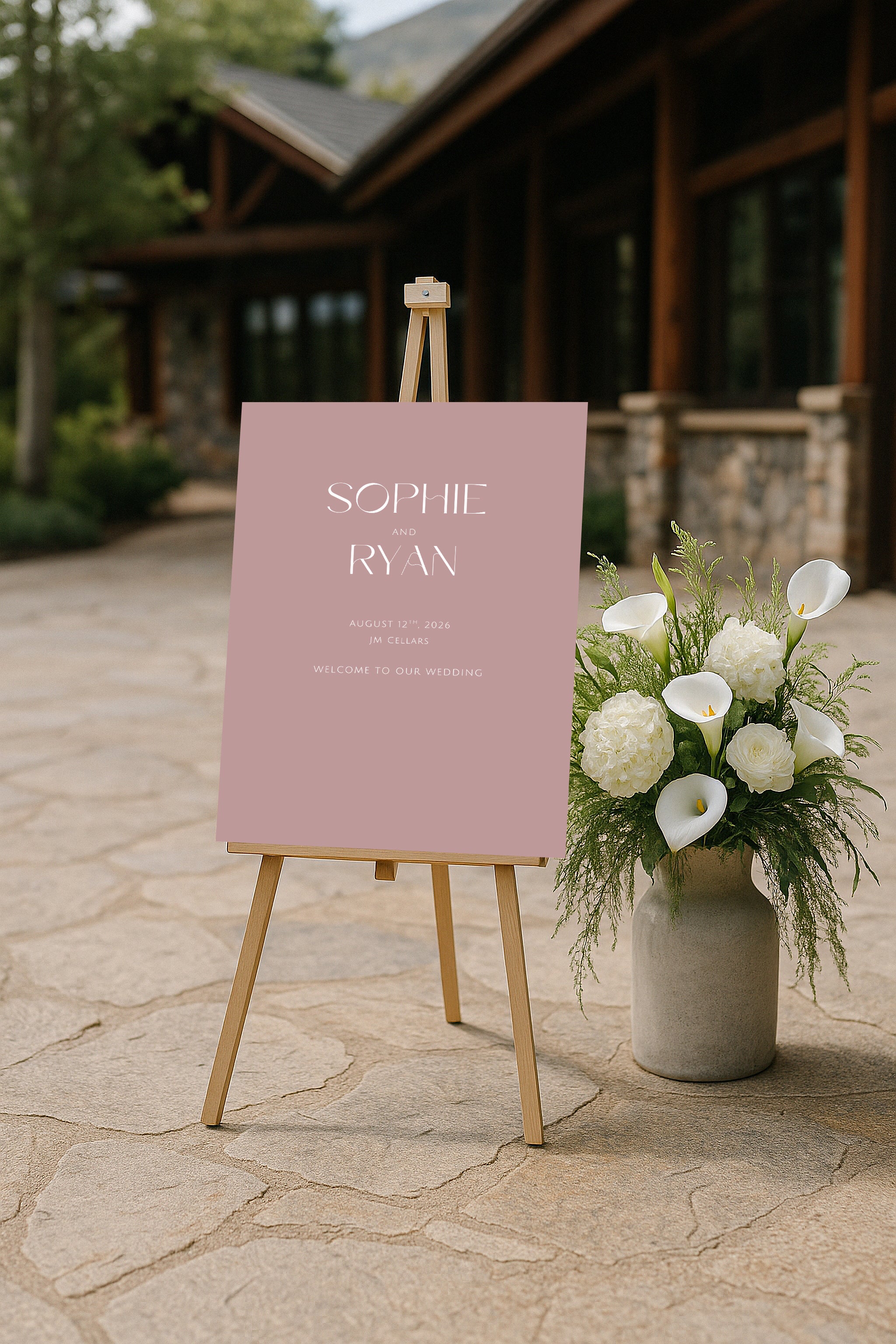 Metonia Acrylic Welcome Sign