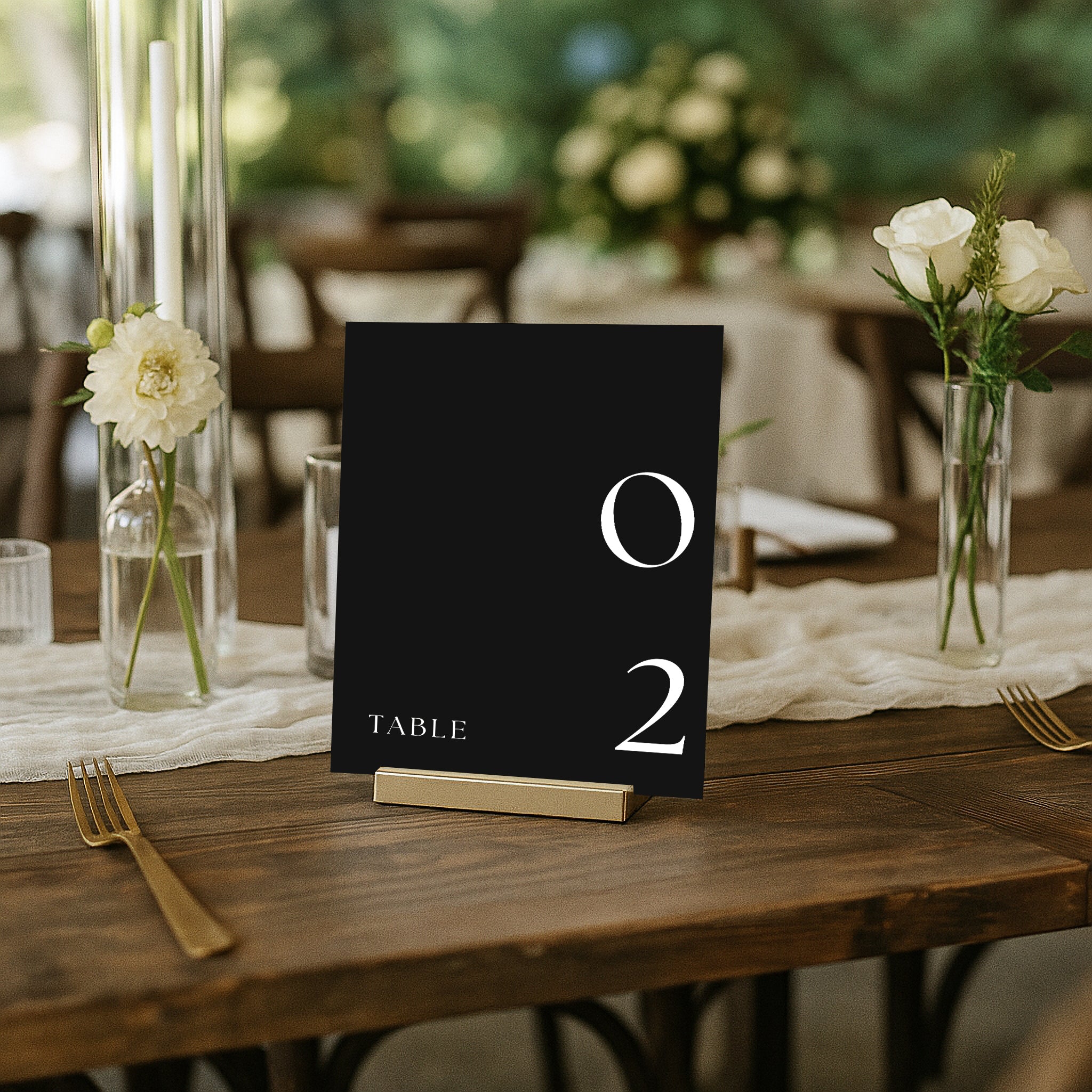 The Seasons Acrylic Table Numbers