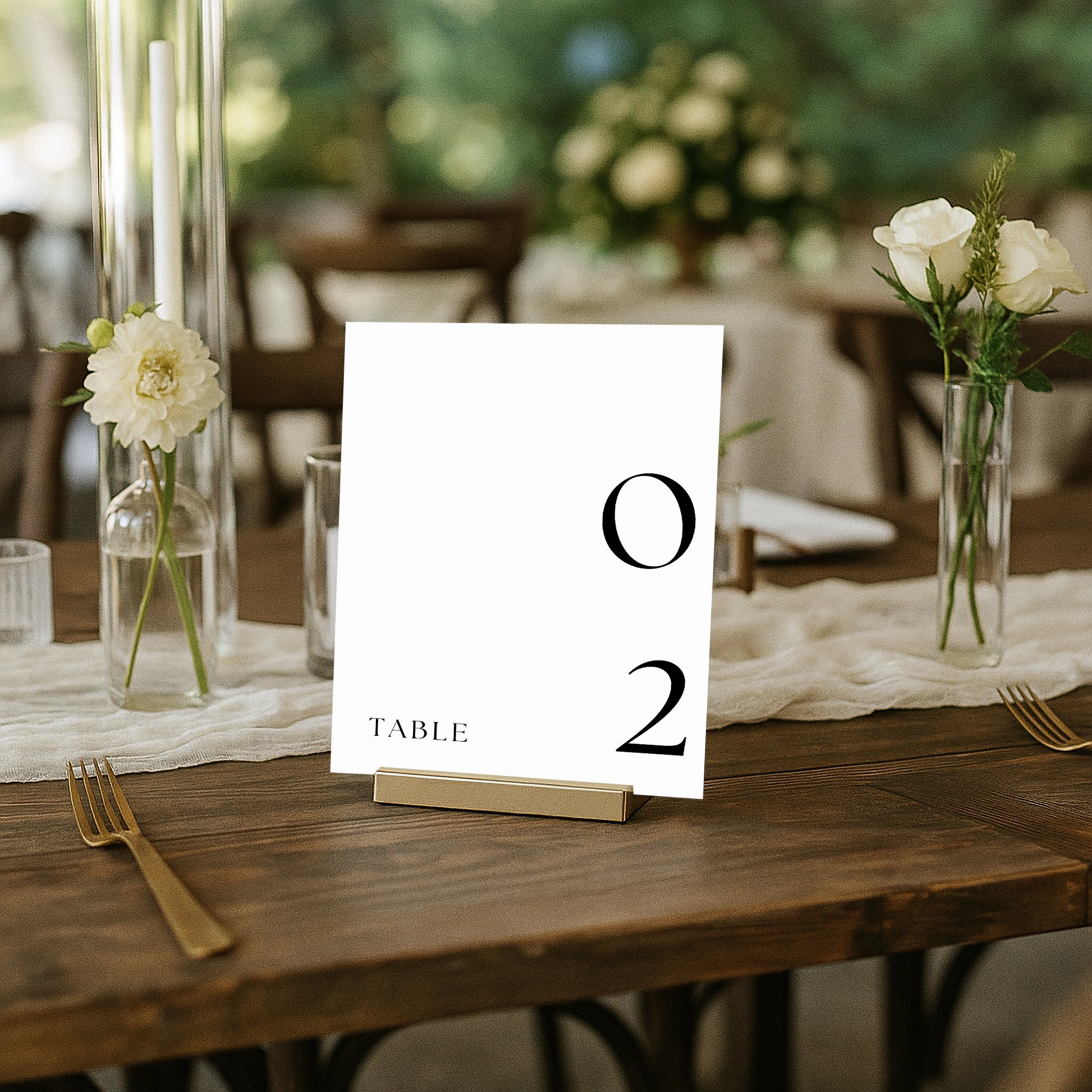 The Seasons Acrylic Table Numbers