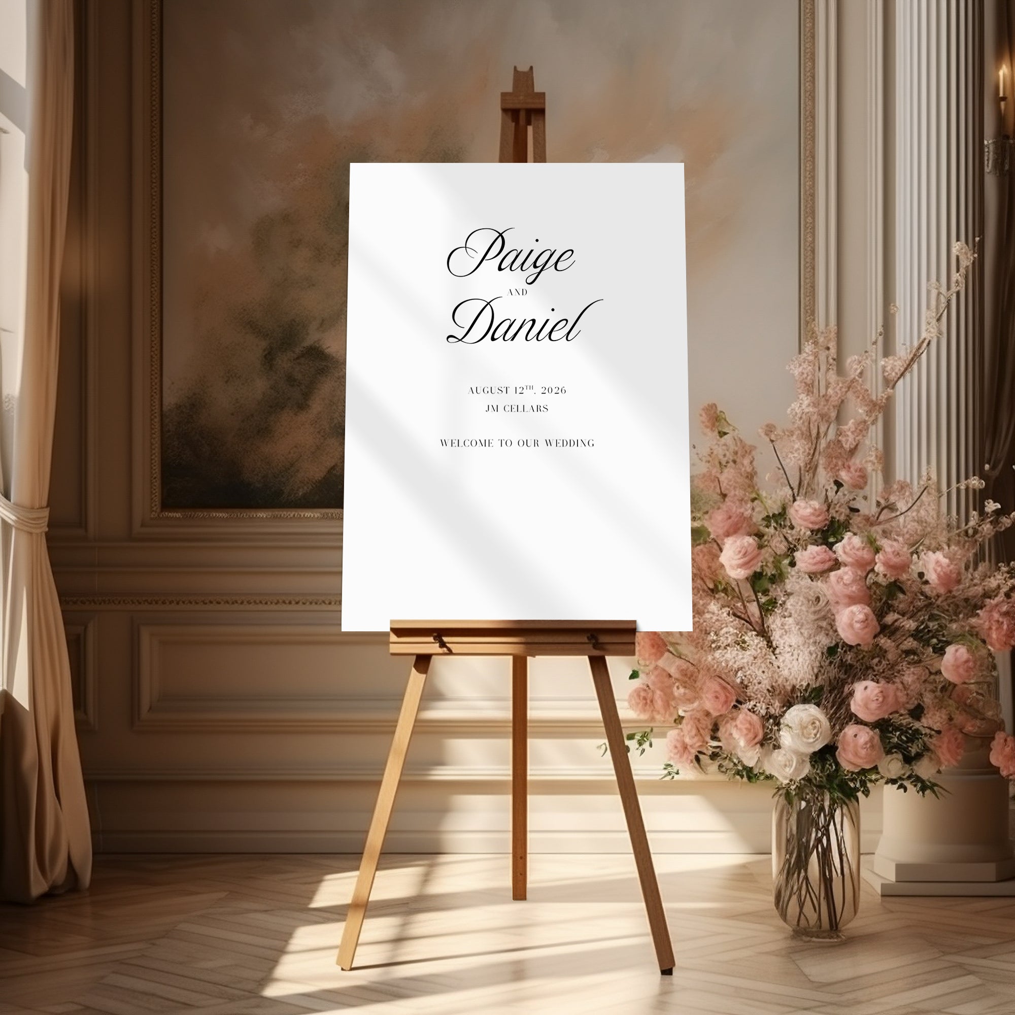 Vallgre Acrylic Welcome Sign