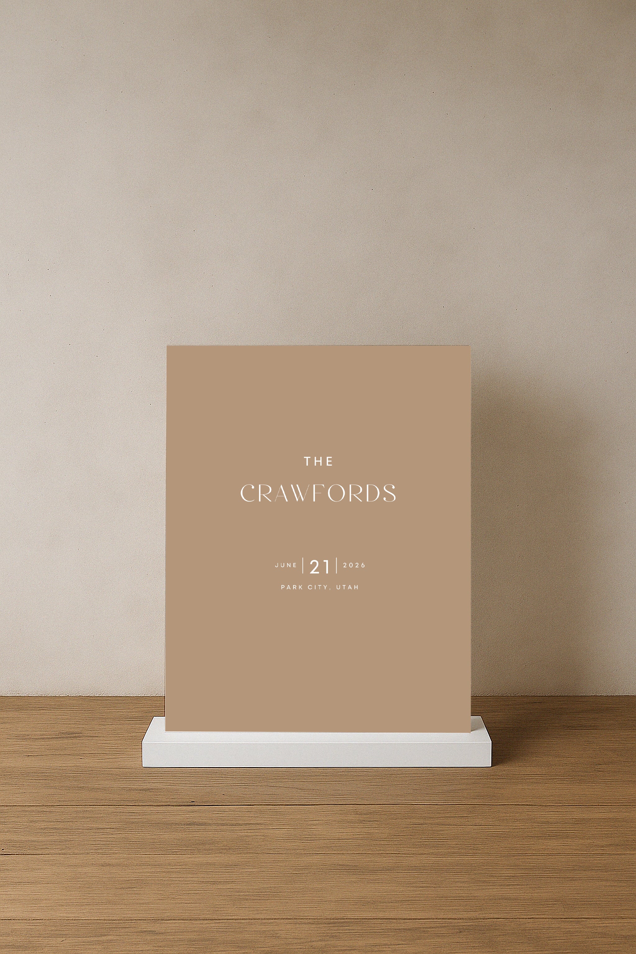 Cigatte Acrylic Welcome Sign