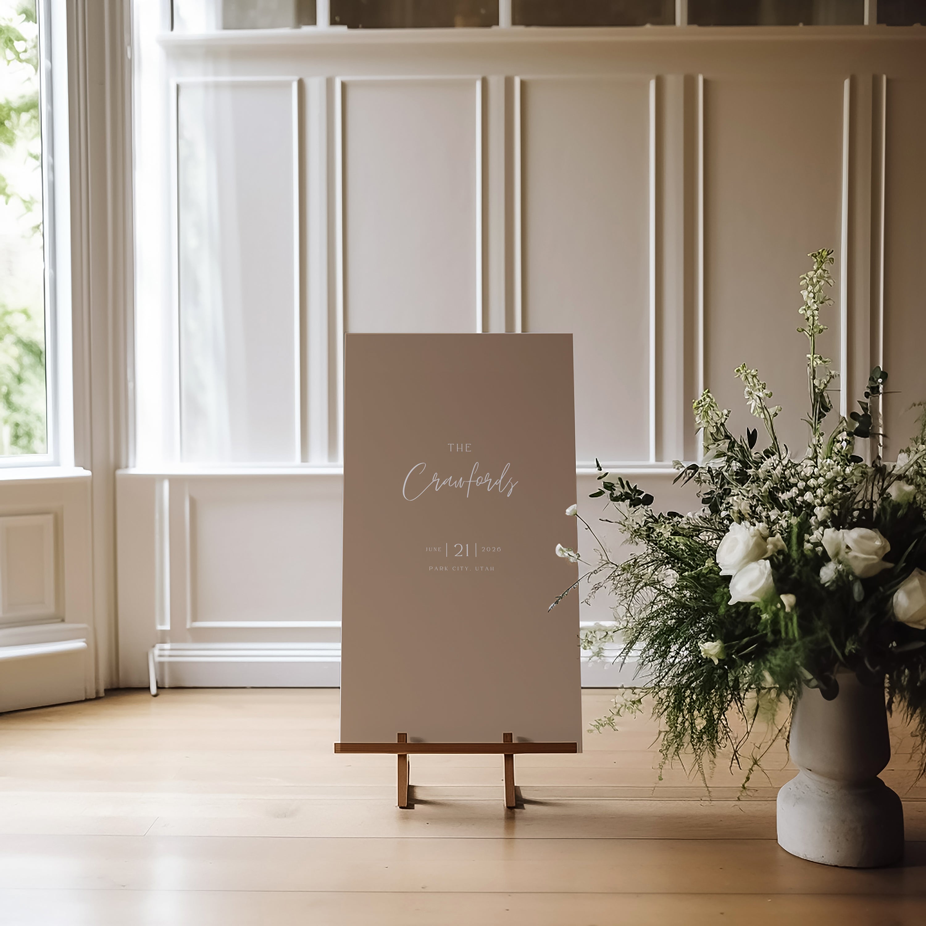 Emitha Acrylic Welcome Sign