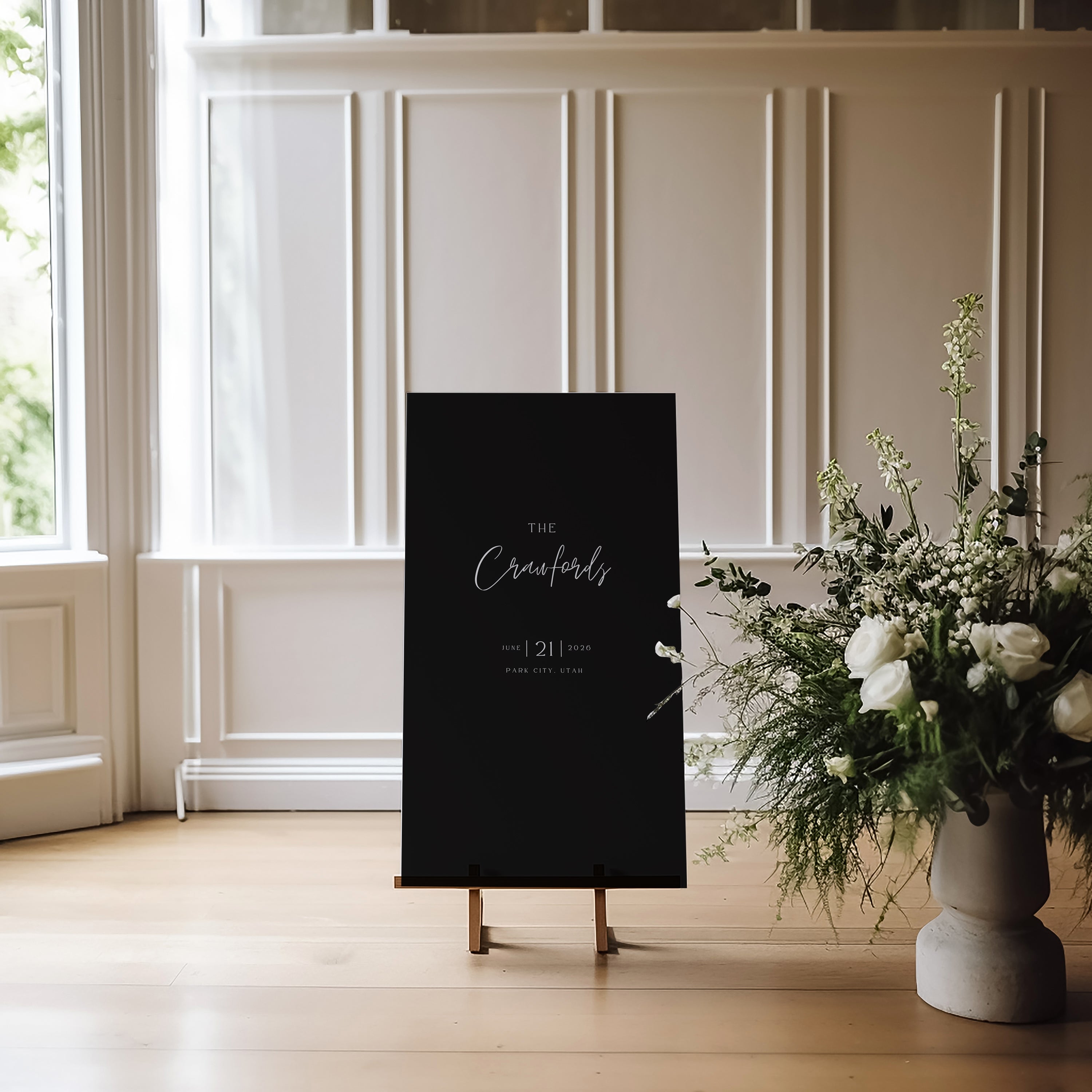 Emitha Acrylic Welcome Sign