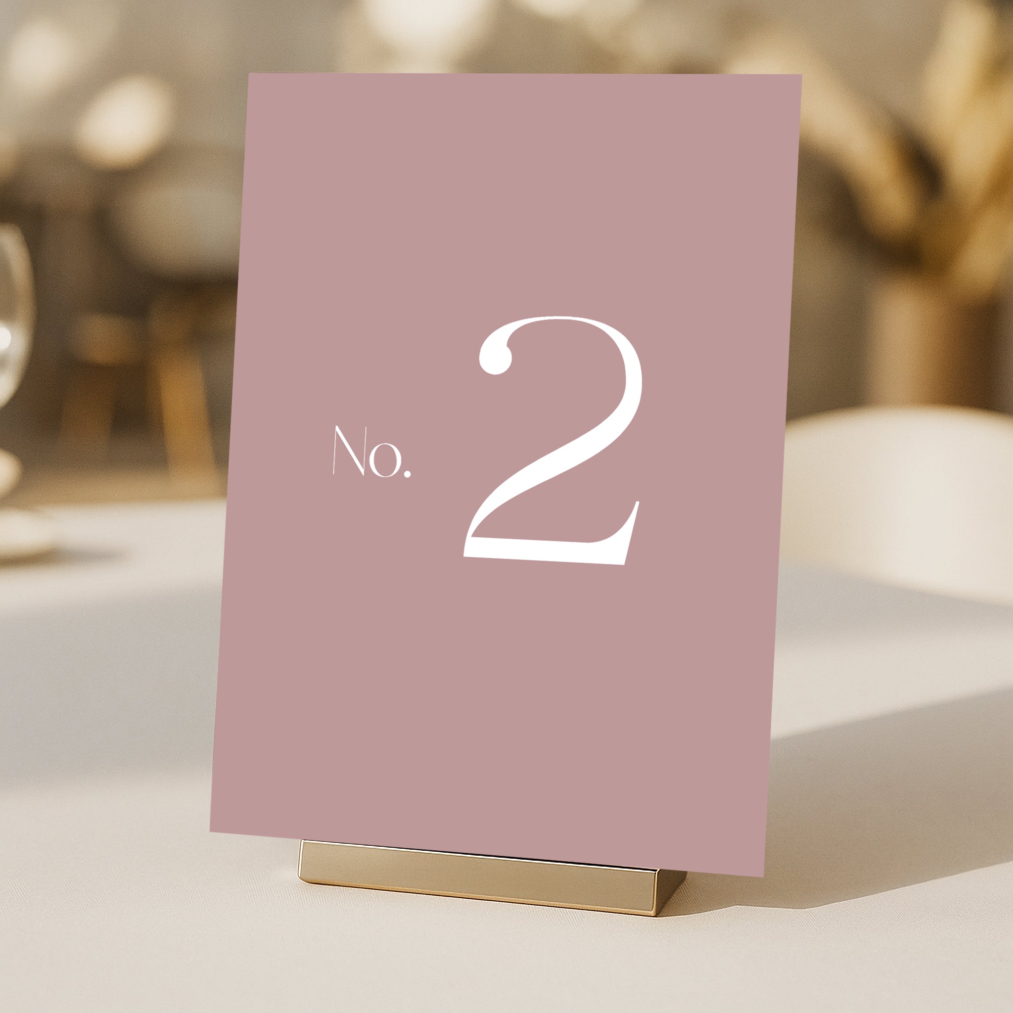 Cigatte Acrylic Table Number