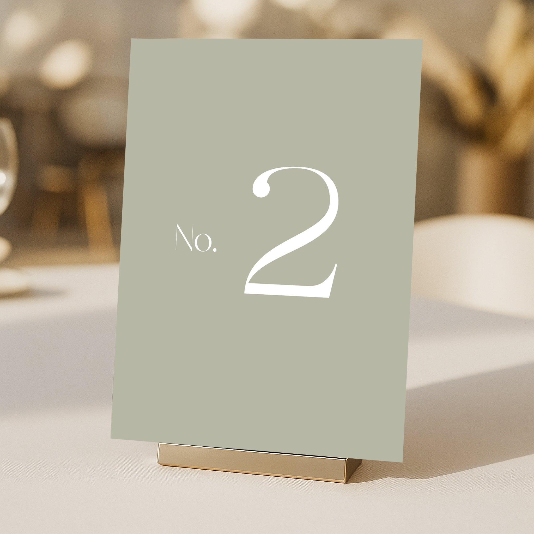 Cigatte Acrylic Table Number