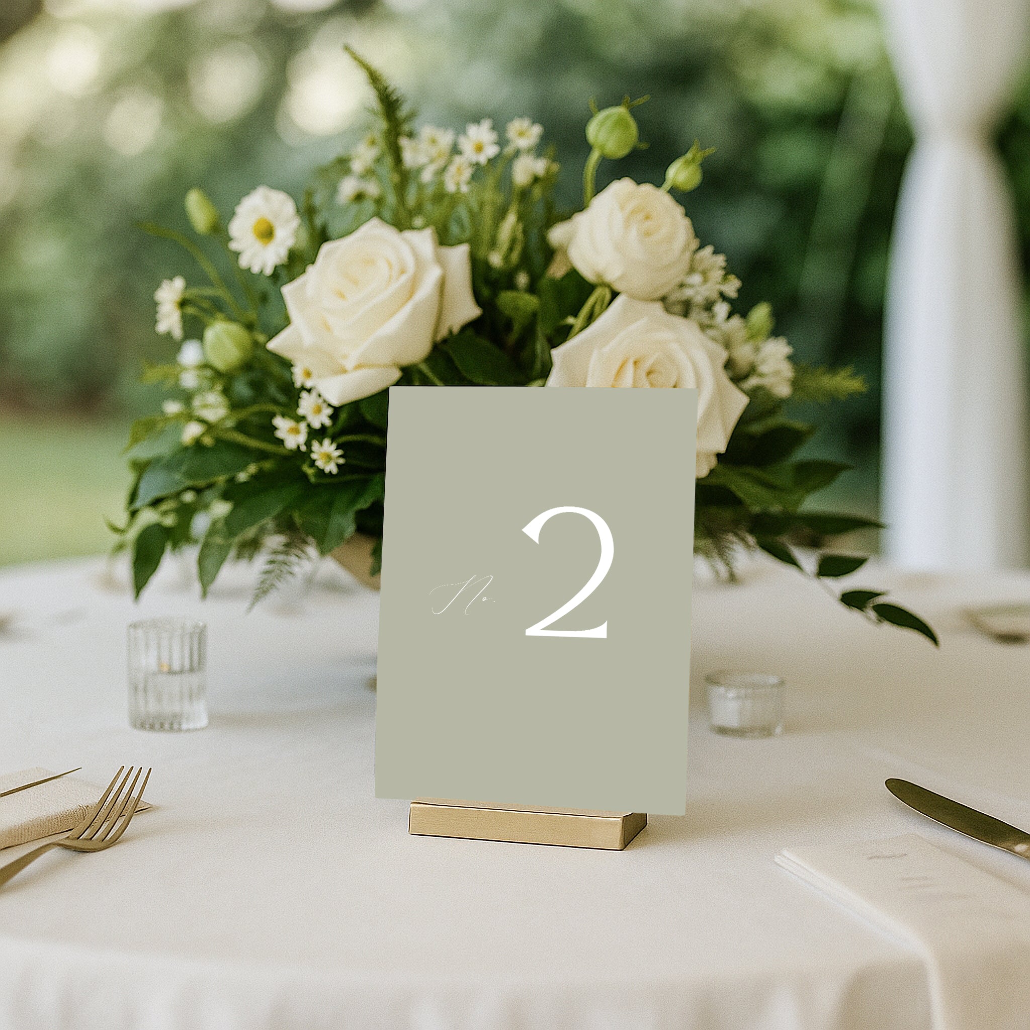 Flavinda Acrylic Table Numbers