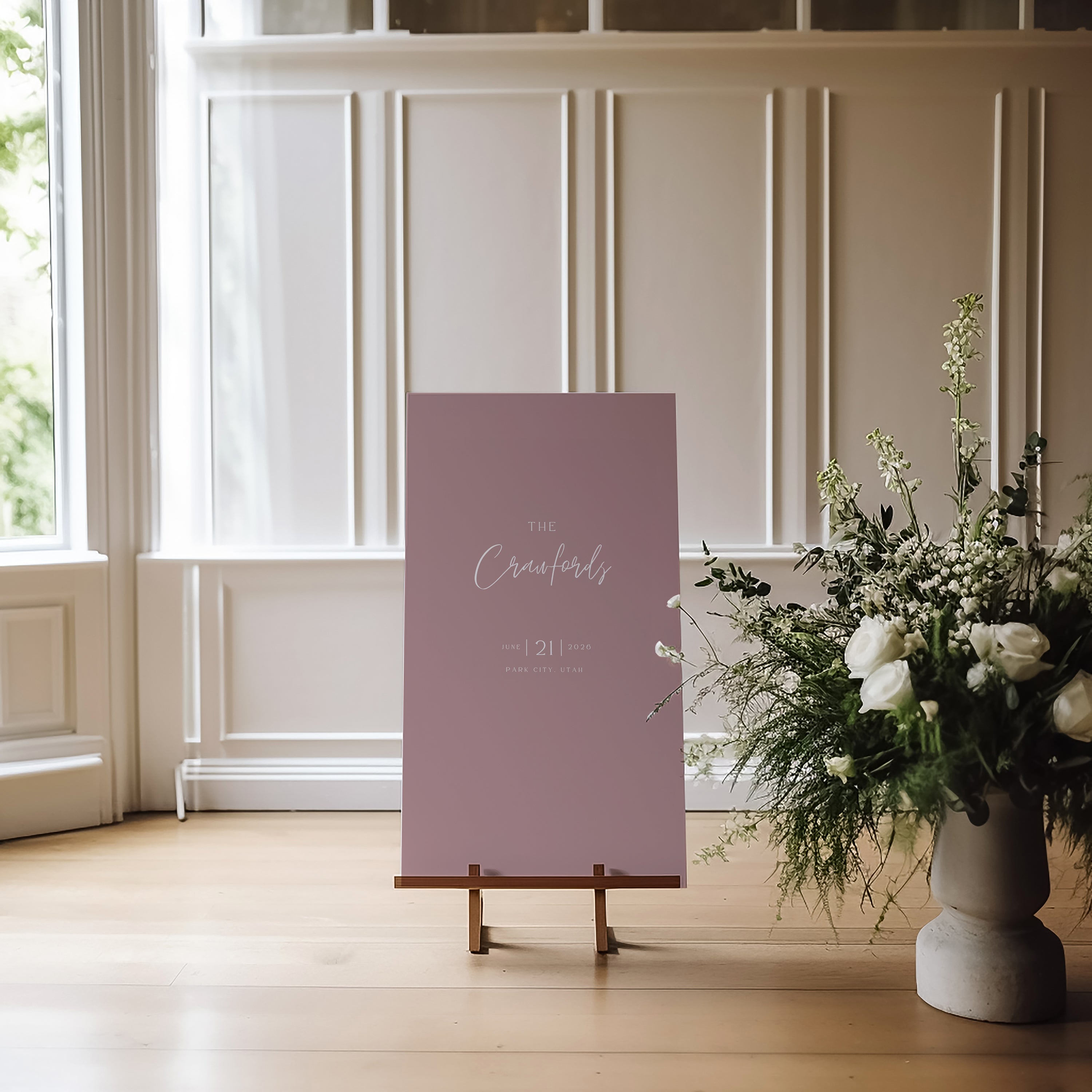 Emitha Acrylic Welcome Sign