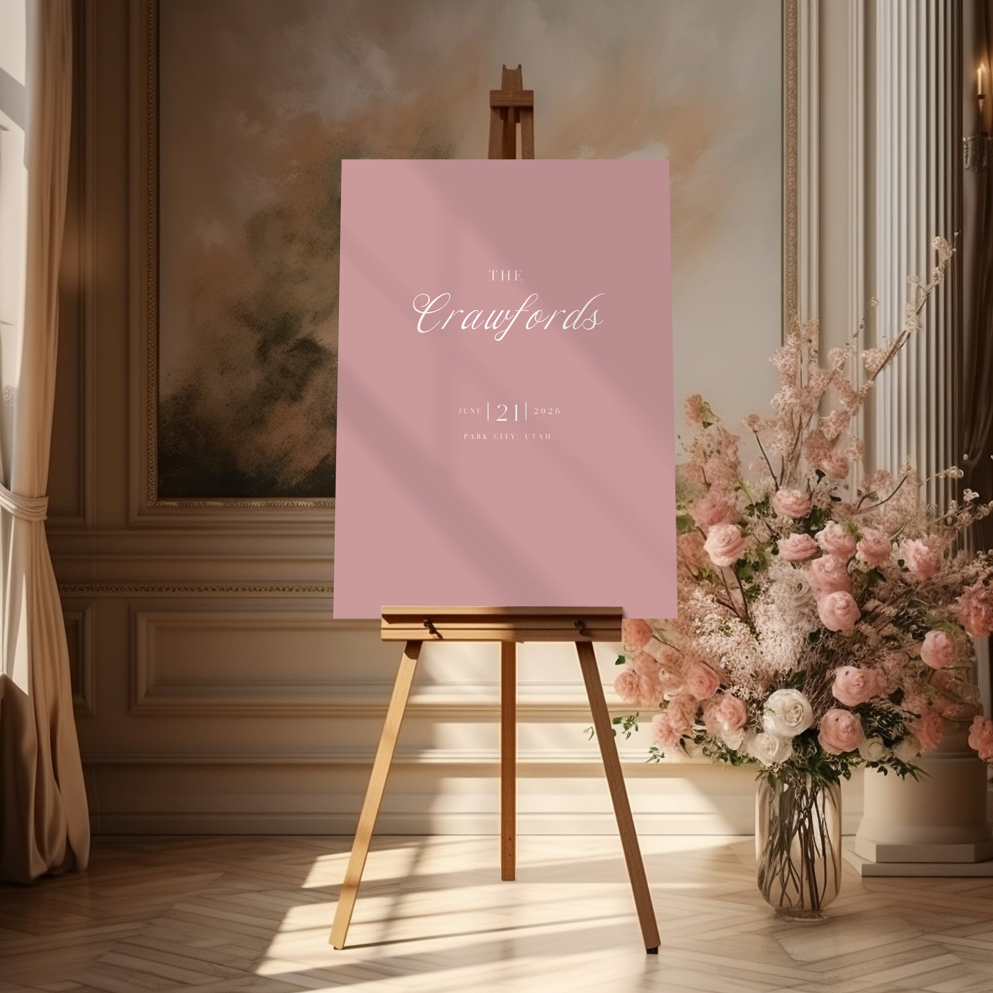 Vallgre Acrylic Welcome Sign