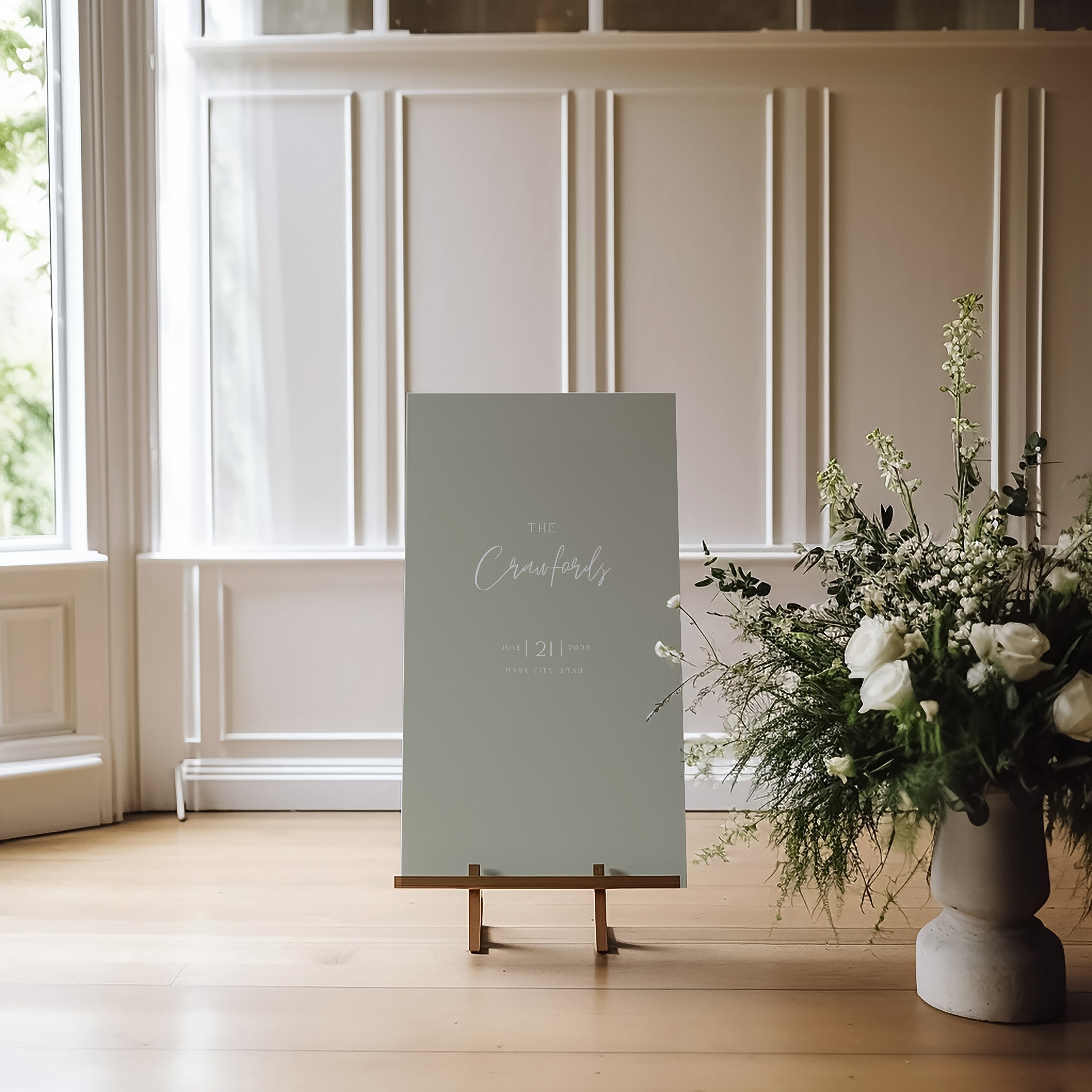 Emitha Acrylic Welcome Sign