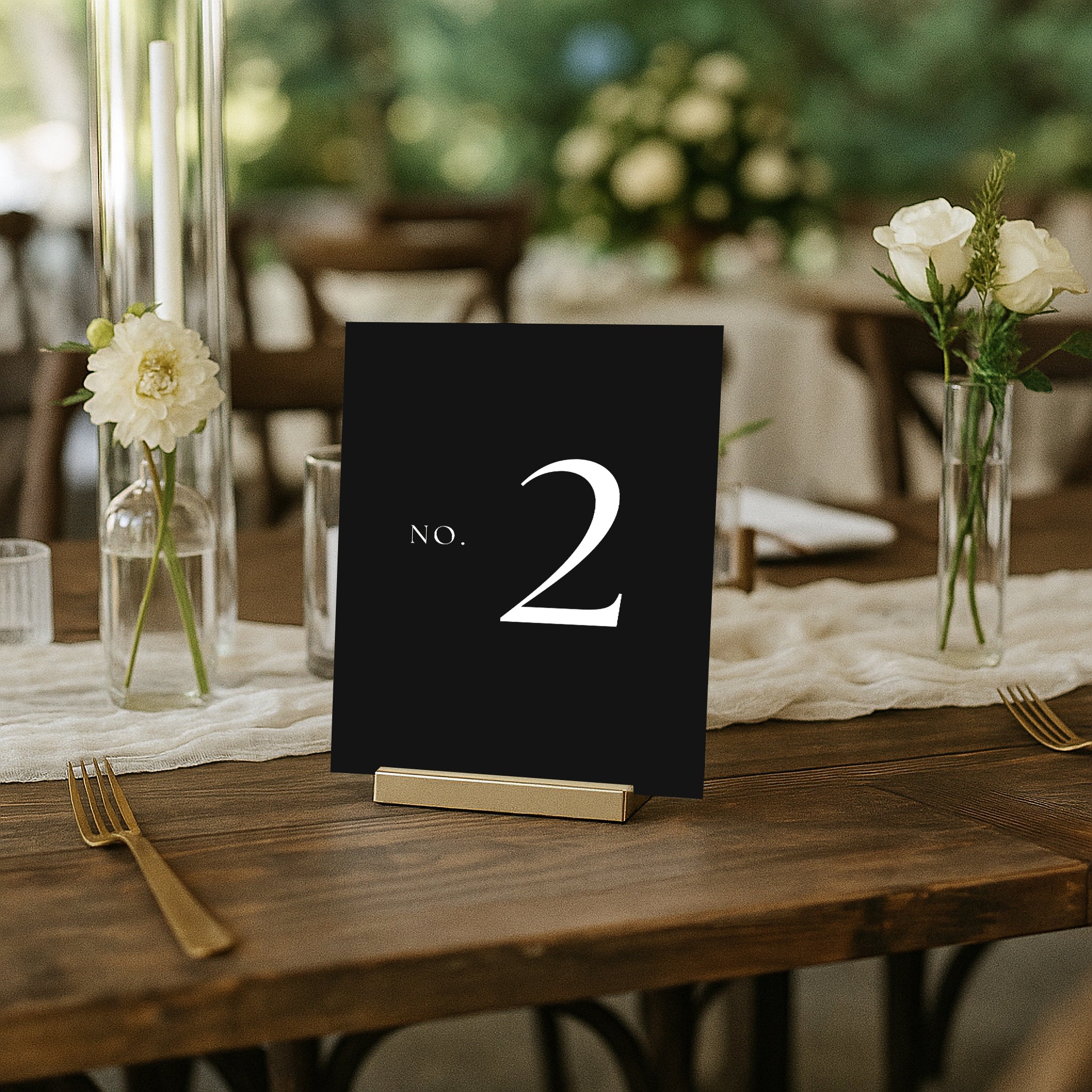 The Seasons Acrylic Table Numbers