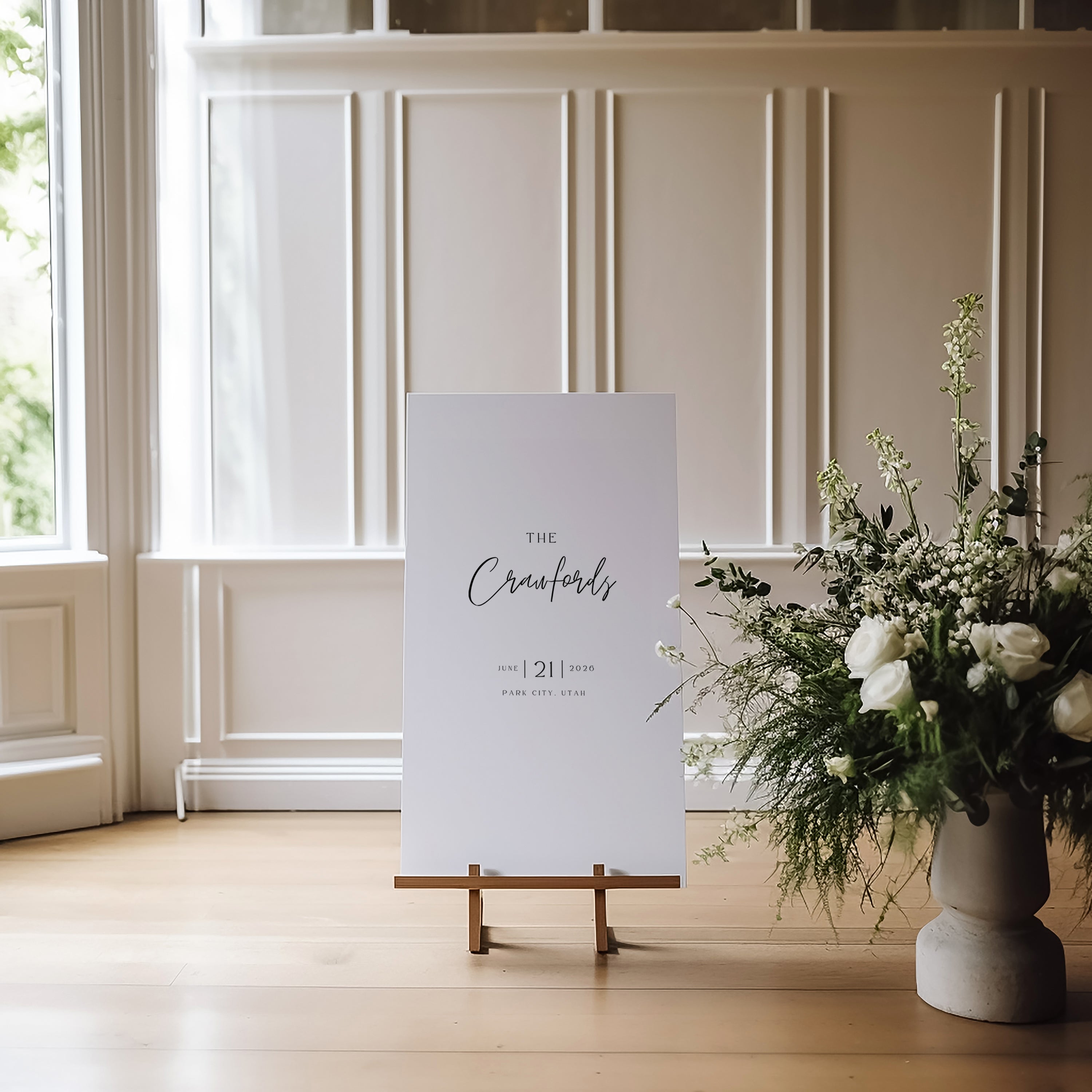 Emitha Acrylic Welcome Sign