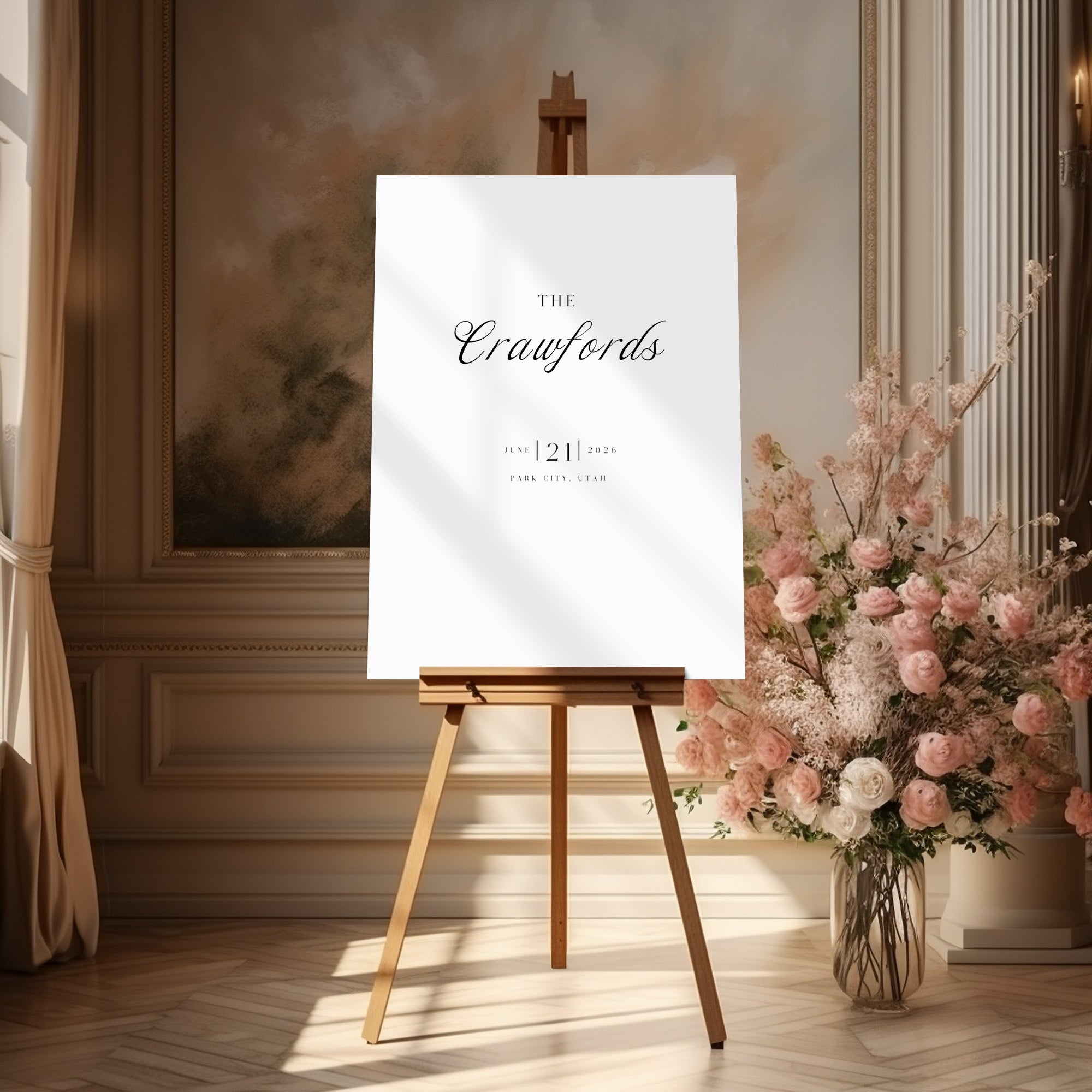 Vallgre Acrylic Welcome Sign