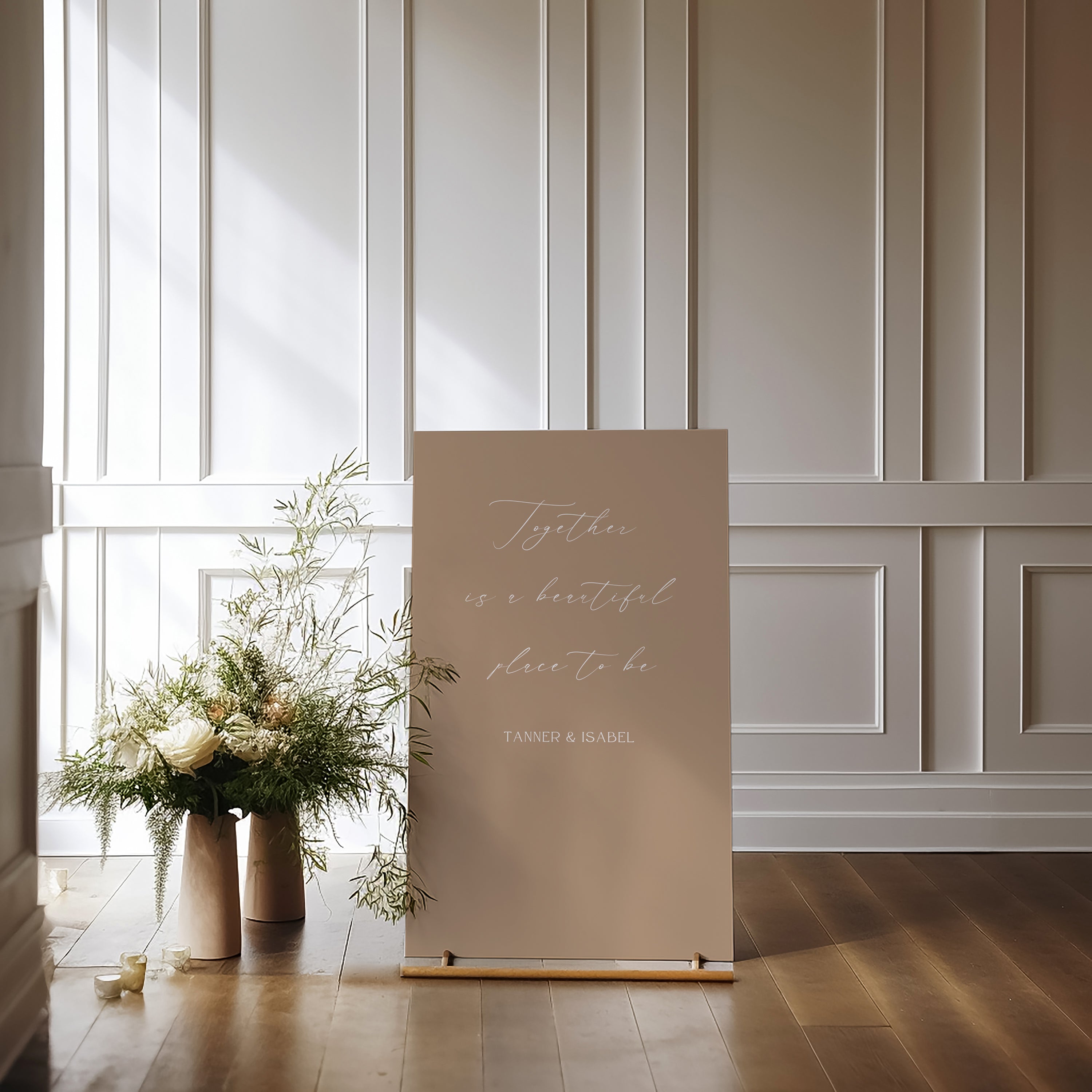 Flavinda Acrylic Welcome Sign