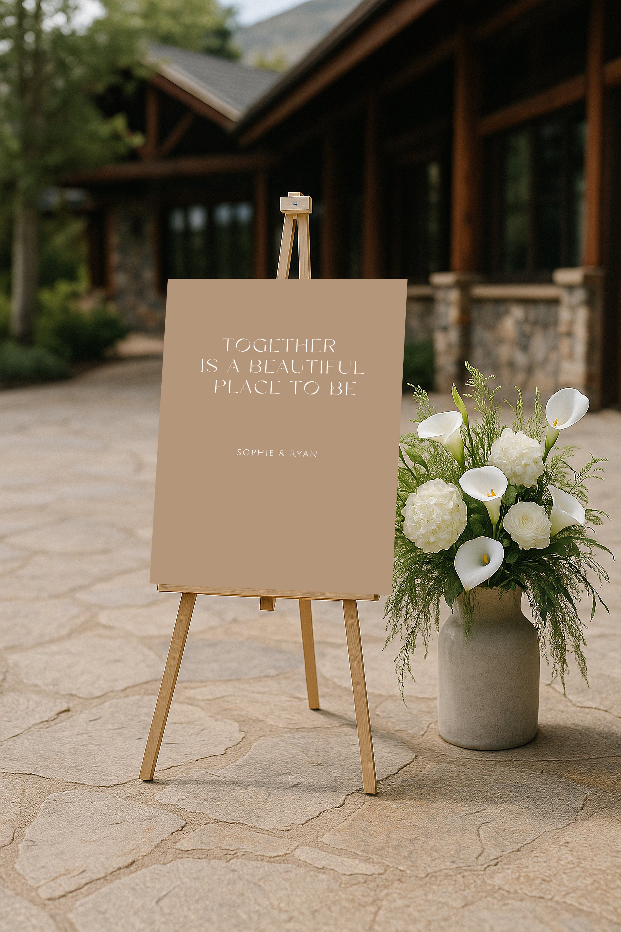 Metonia Acrylic Welcome Sign