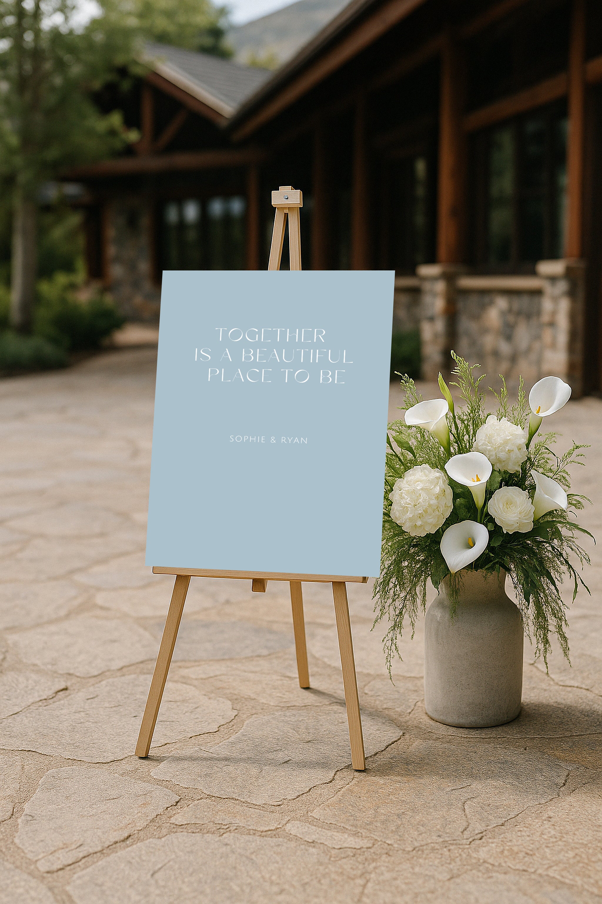 Metonia Acrylic Welcome Sign