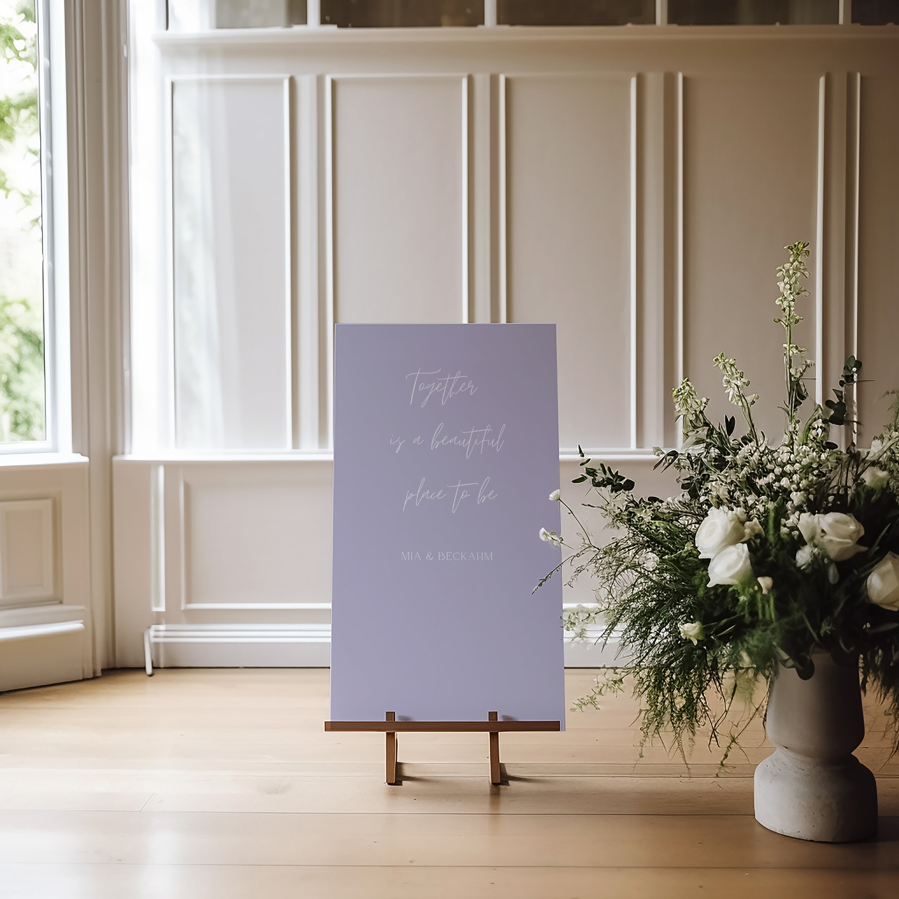 Emitha Acrylic Welcome Sign