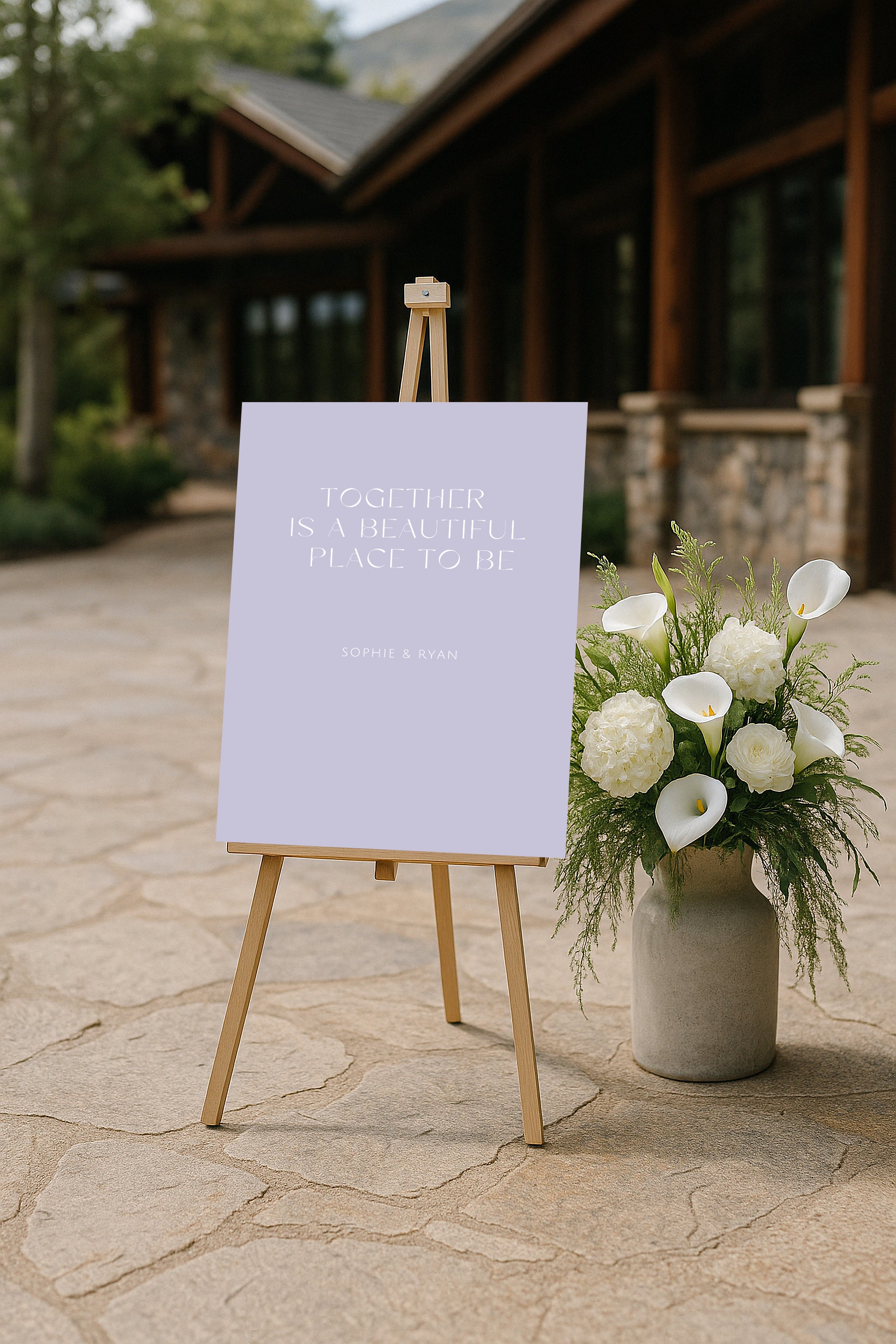 Metonia Acrylic Welcome Sign