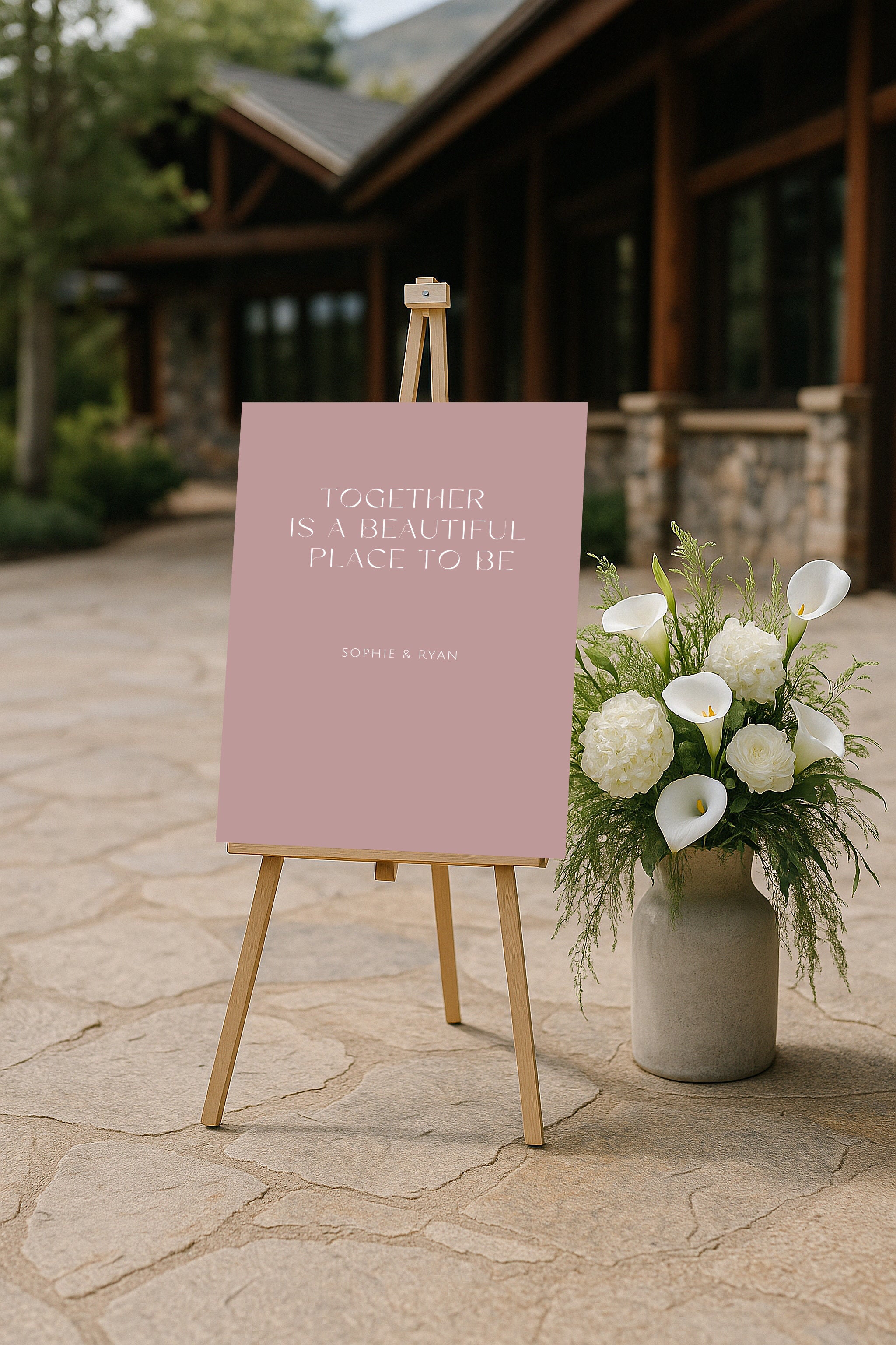 Metonia Acrylic Welcome Sign