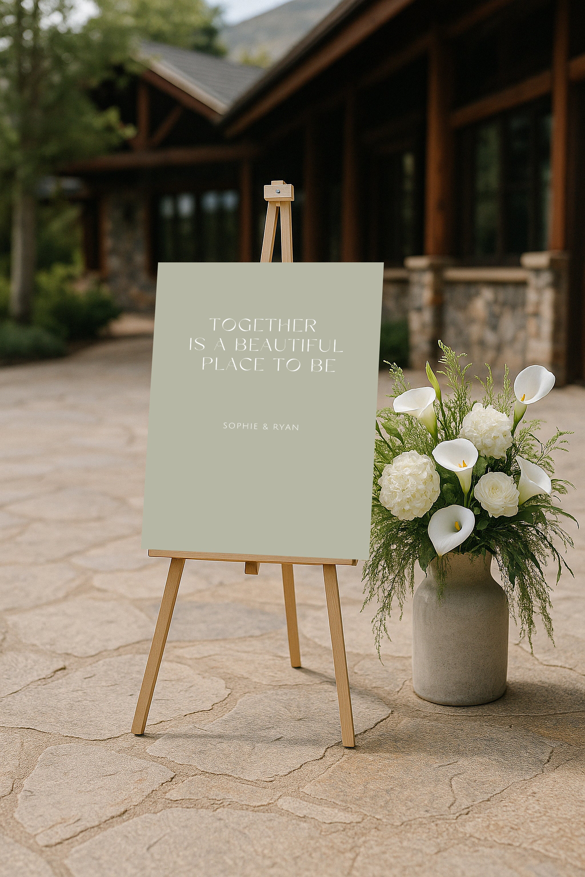 Metonia Acrylic Welcome Sign