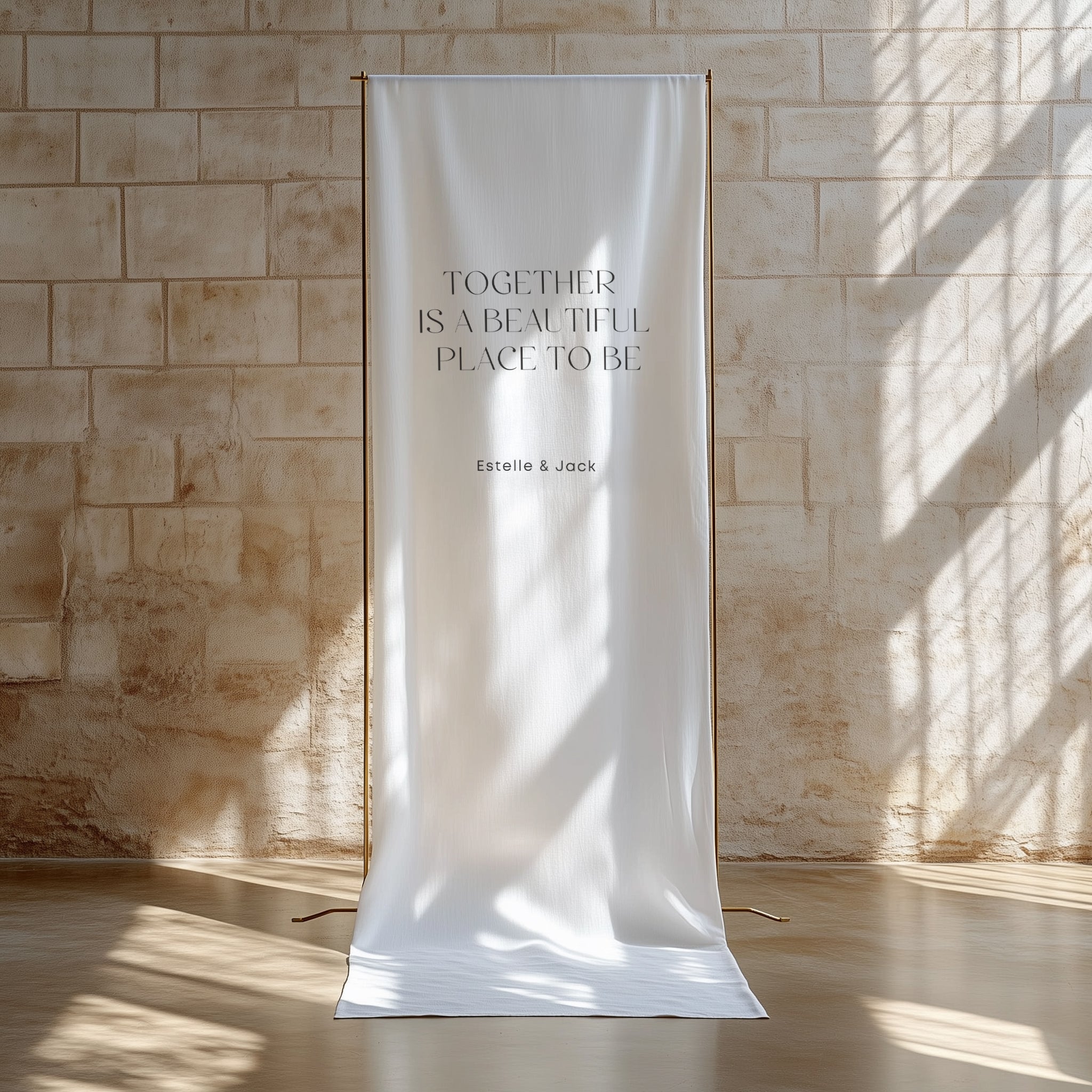 Cigatte Linen Welcome Sign