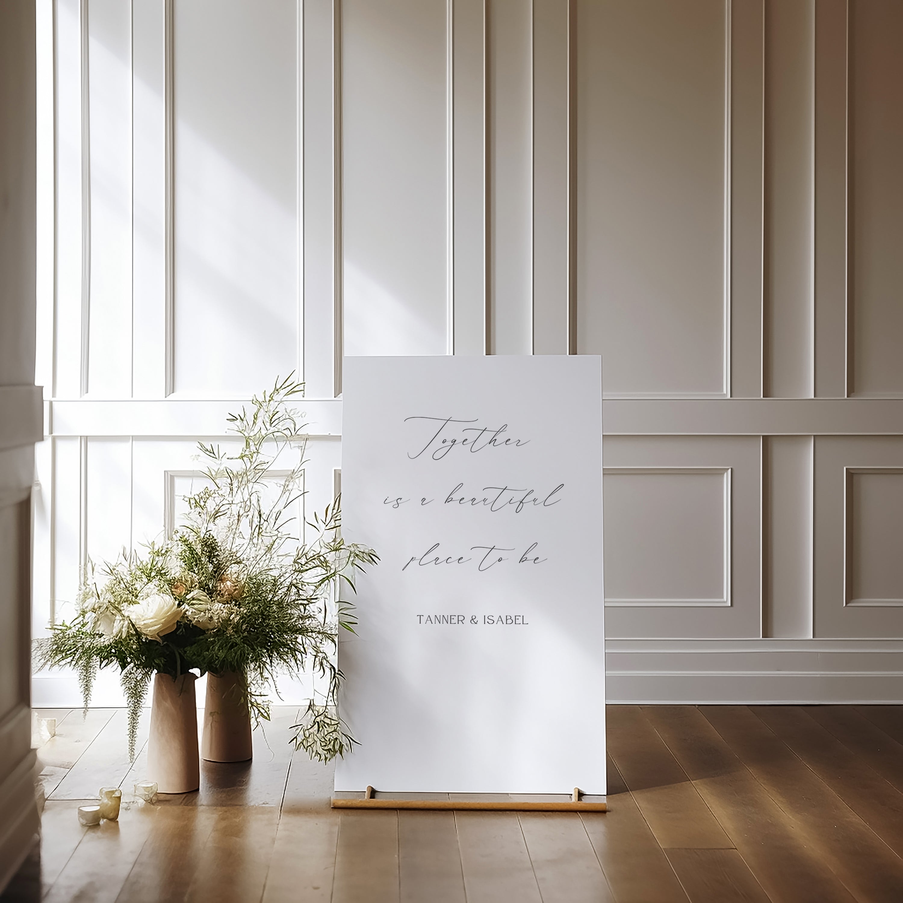 Flavinda Acrylic Welcome Sign