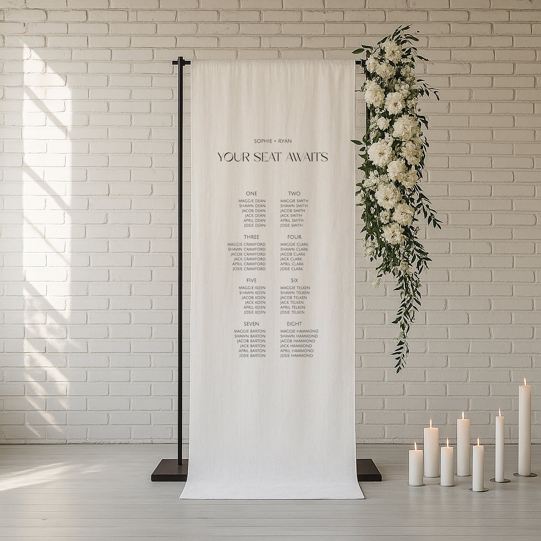 Metonia Linen Seating Chart