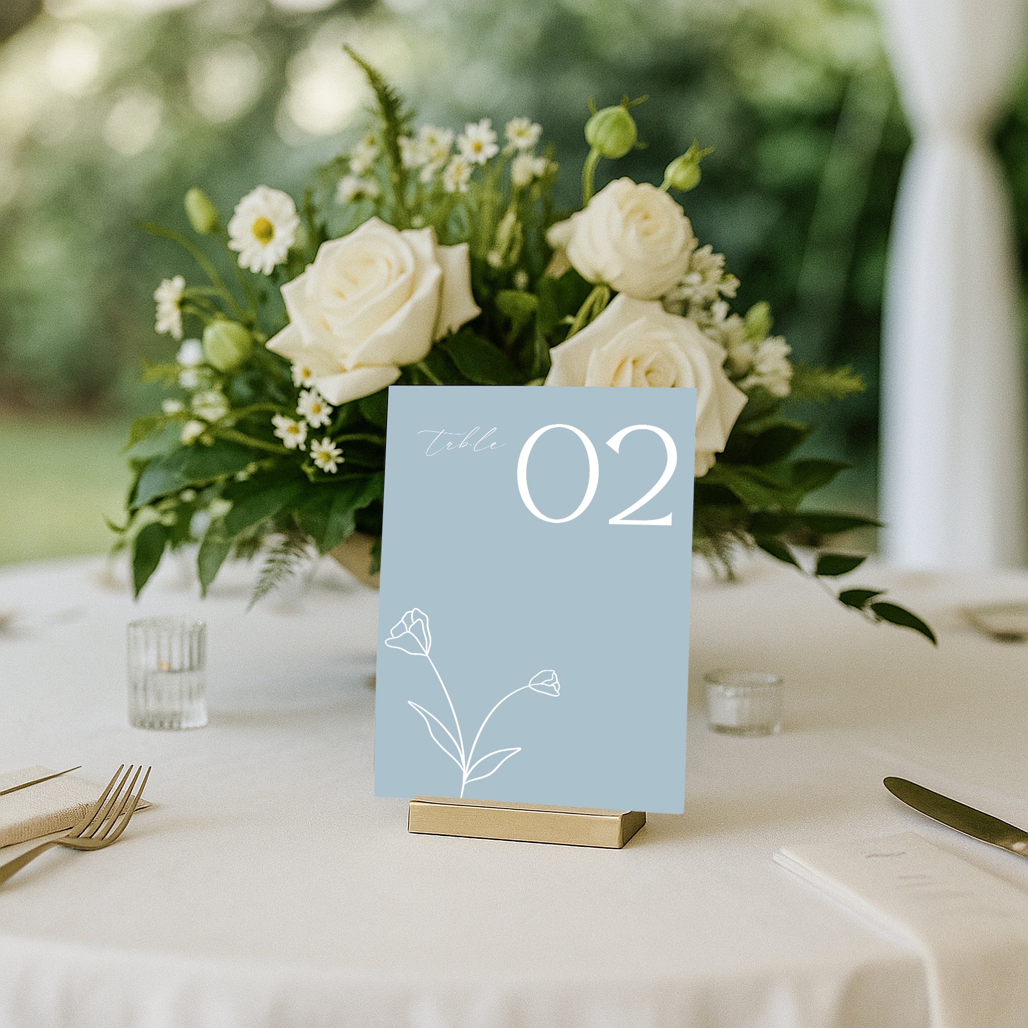 Flavinda Acrylic Table Numbers