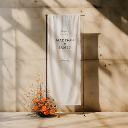 Ovo Linen Welcome Sign